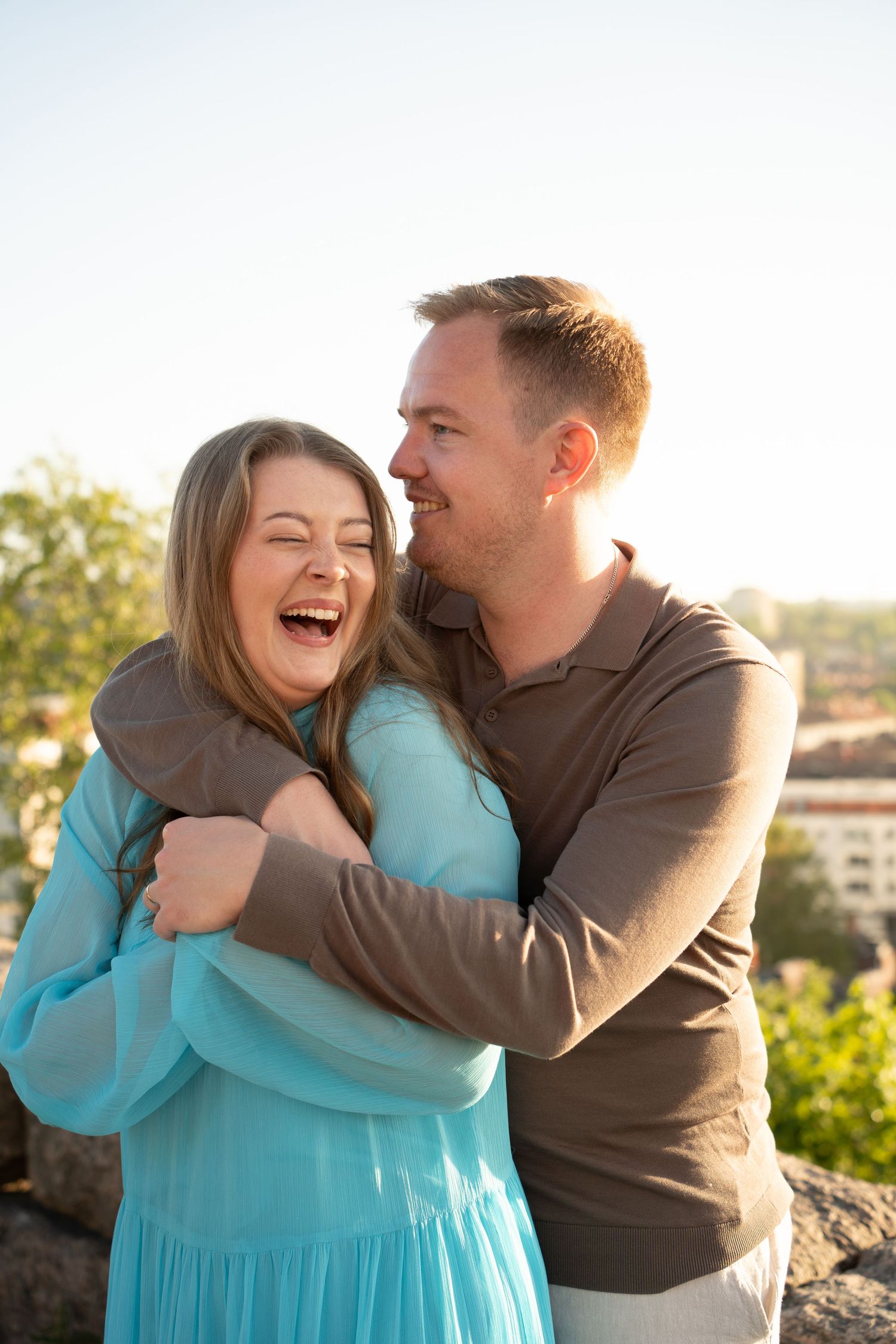 Bianca och Johan, tagen av Dorothea Schander, fotograf på Hajpad AB. Förlovningsfotografering