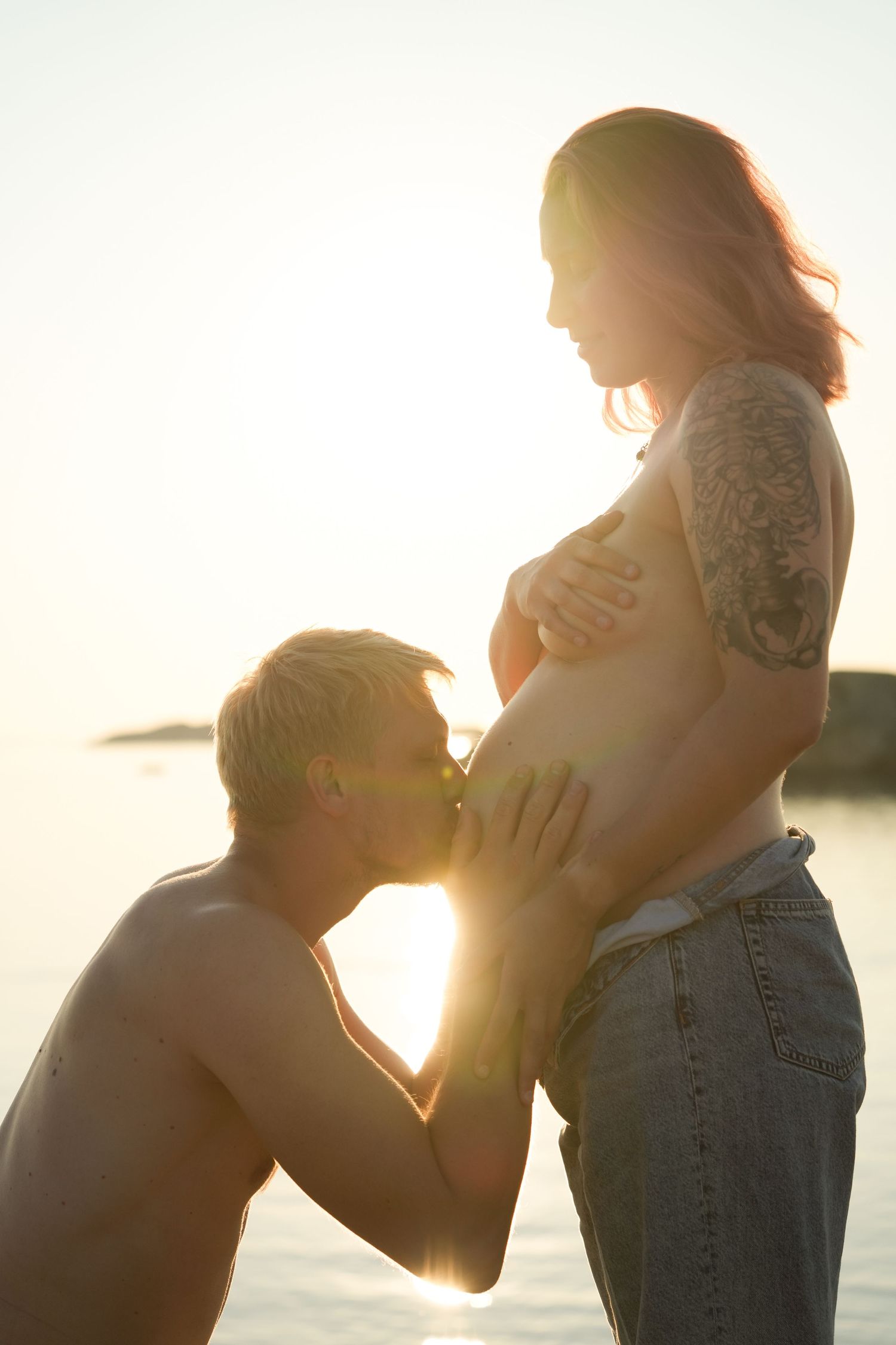 Isabelle och Fritiof, tagen av Dorothea Schander, fotograf på Hajpad AB. Gravidfotografering