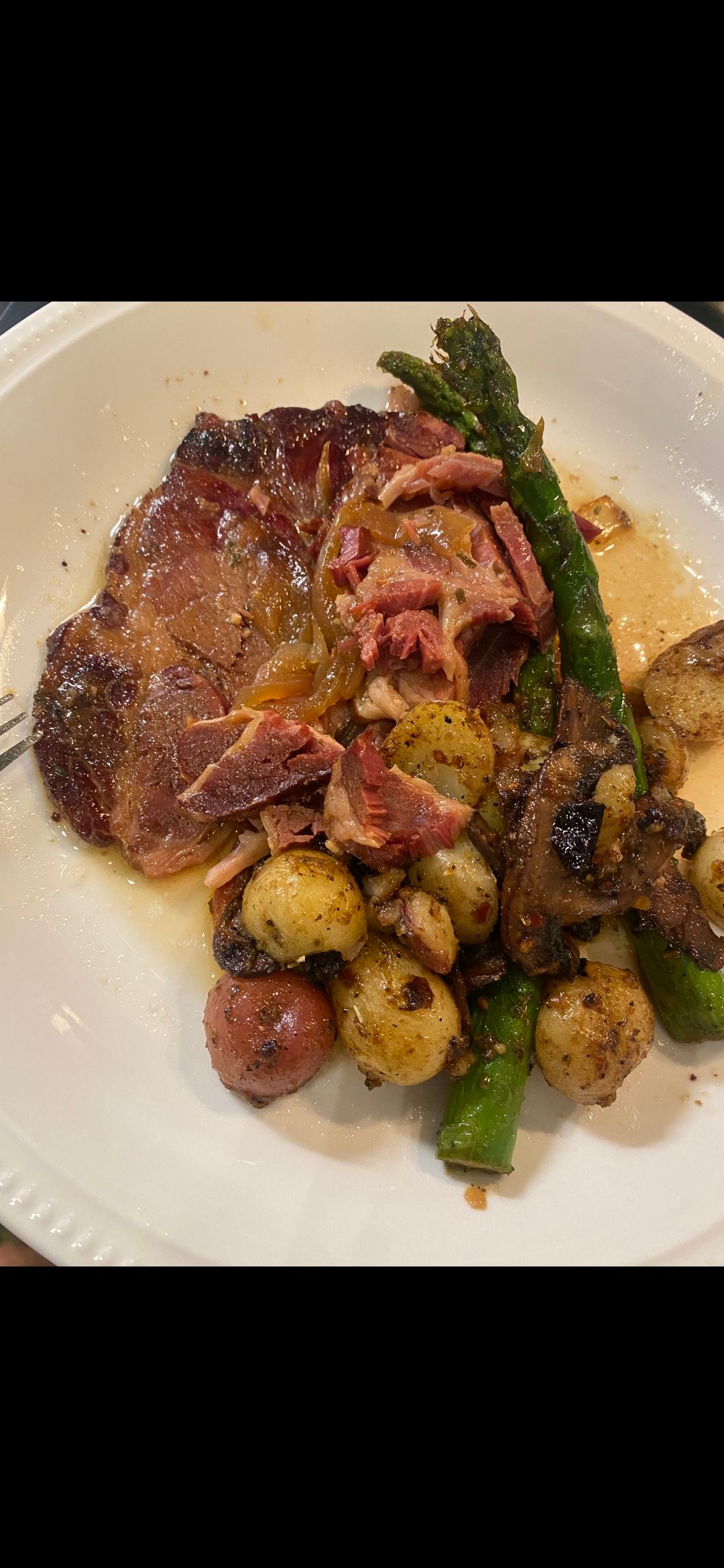 Delicious meal prepared by a customer