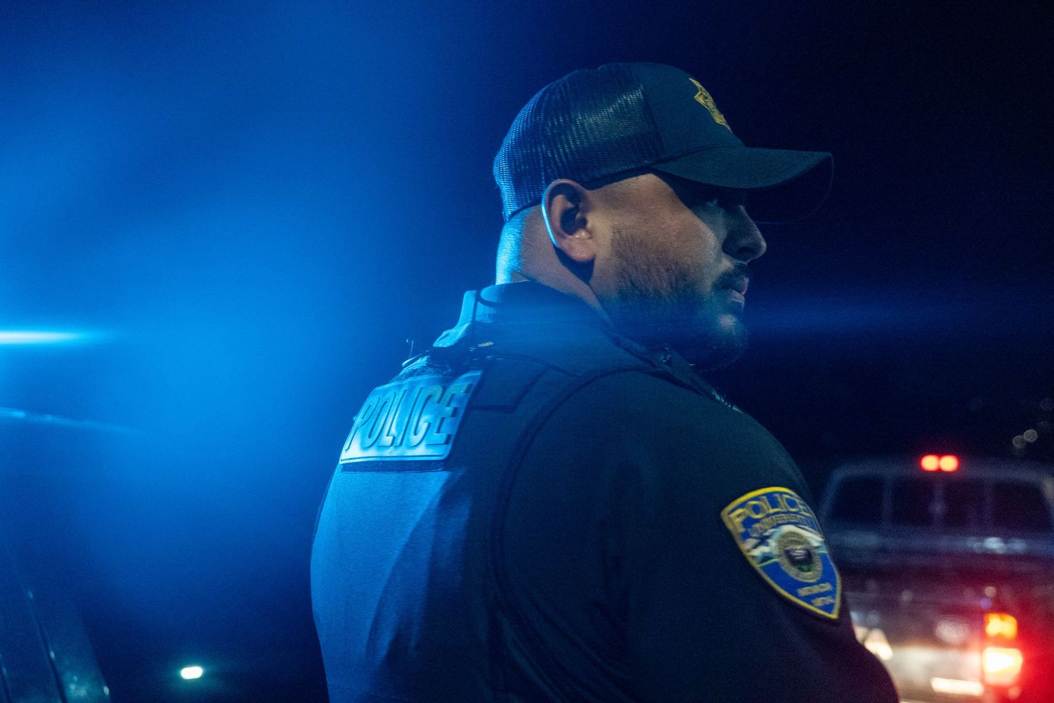 University Police conduct a traffic stop after a driver runs a stop sign, Reno, Nevada, 2026.