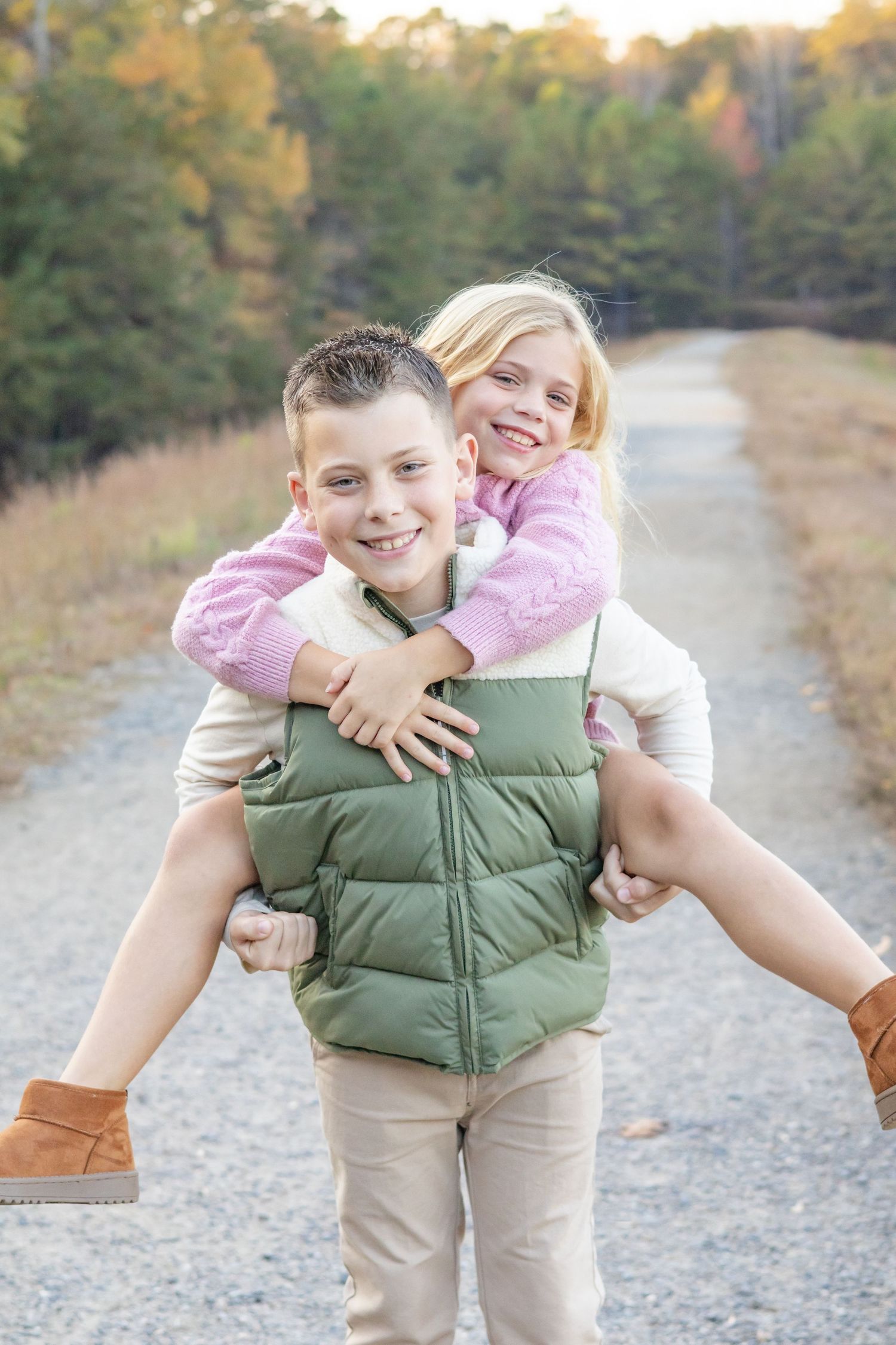 Fall Family photography session at Colonel Francis Beatty Park in Matthews, NC
