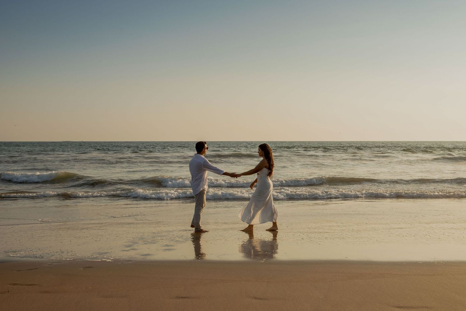 Pareja en la playa