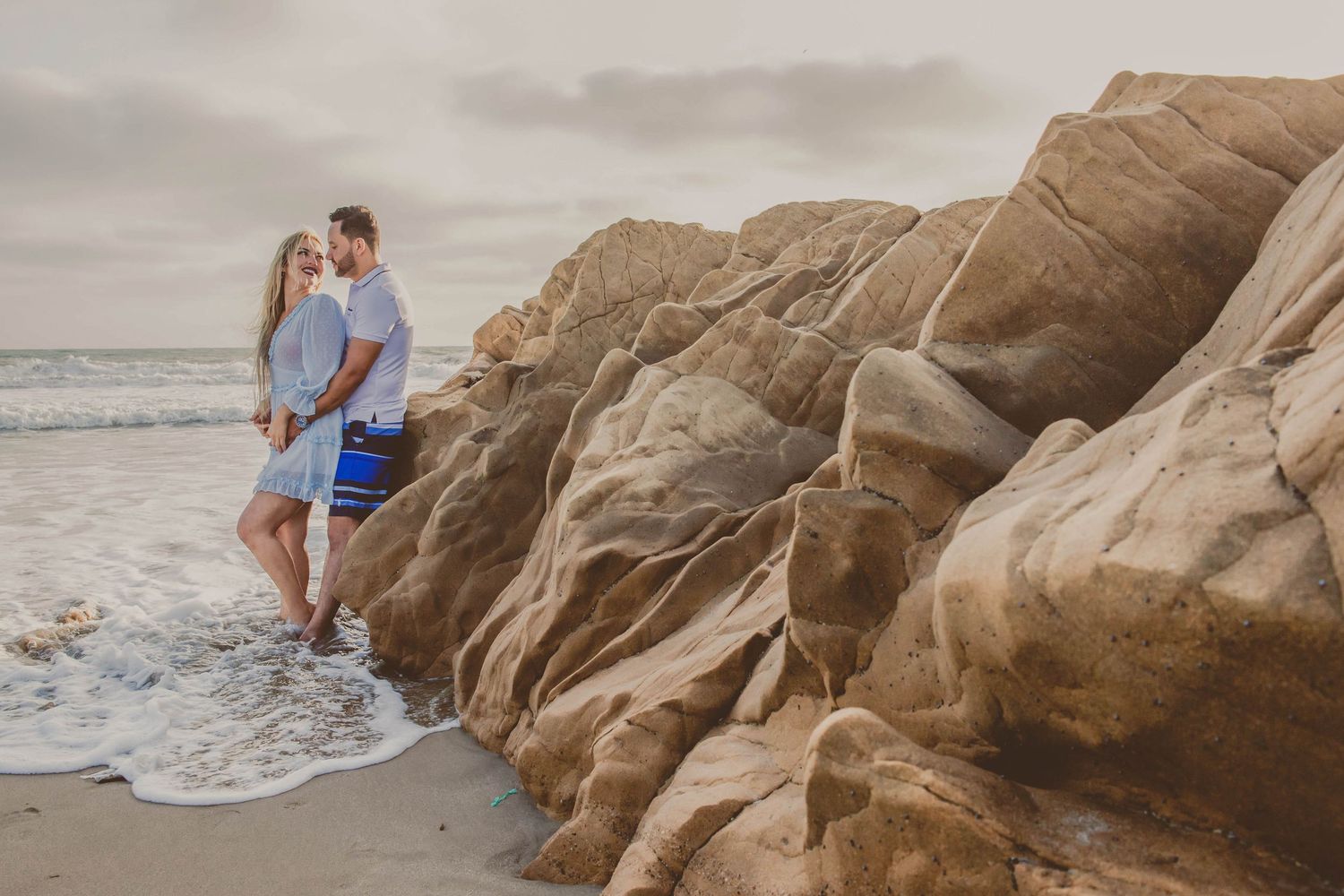 Pareja en la playa