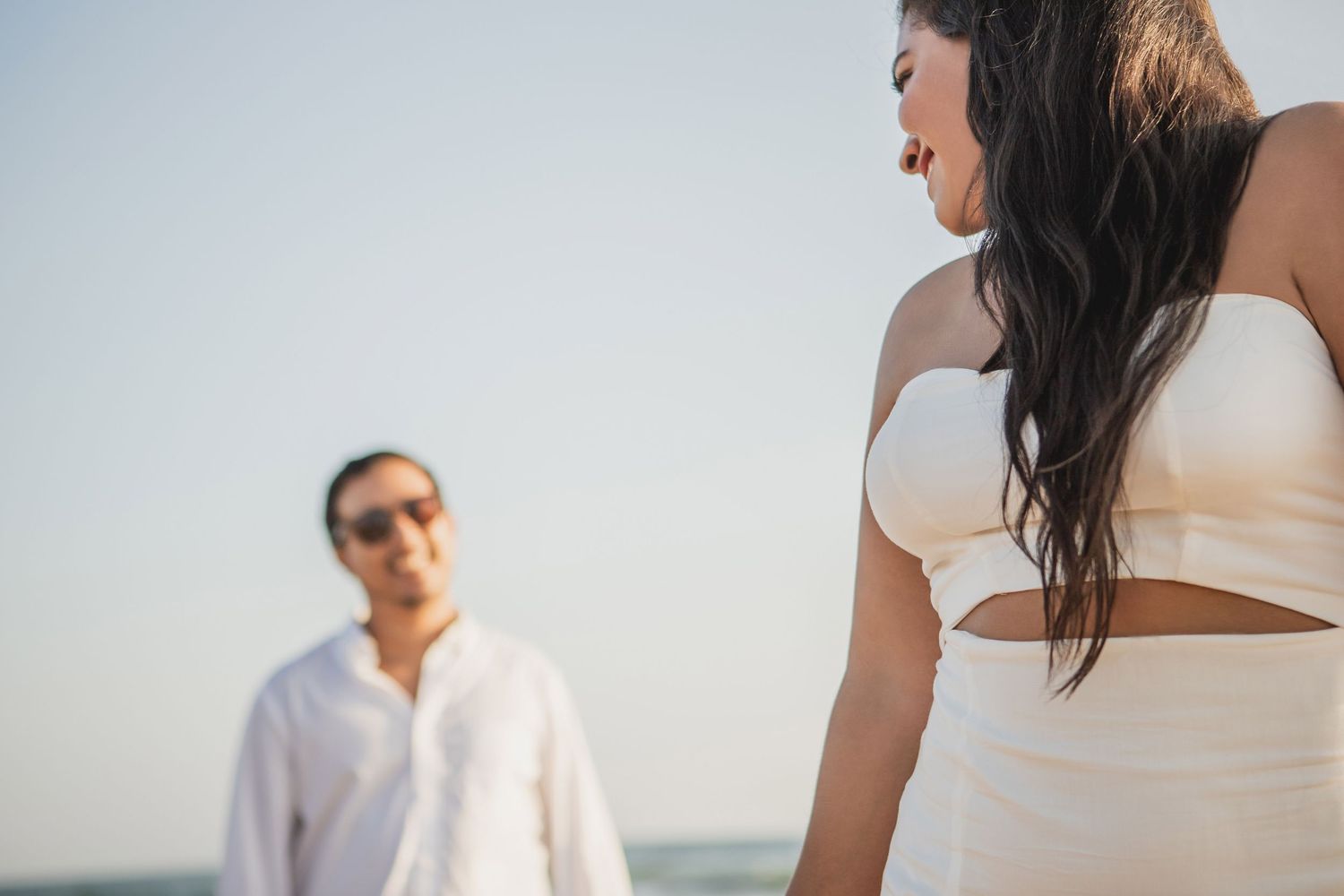 Pareja en la playa
