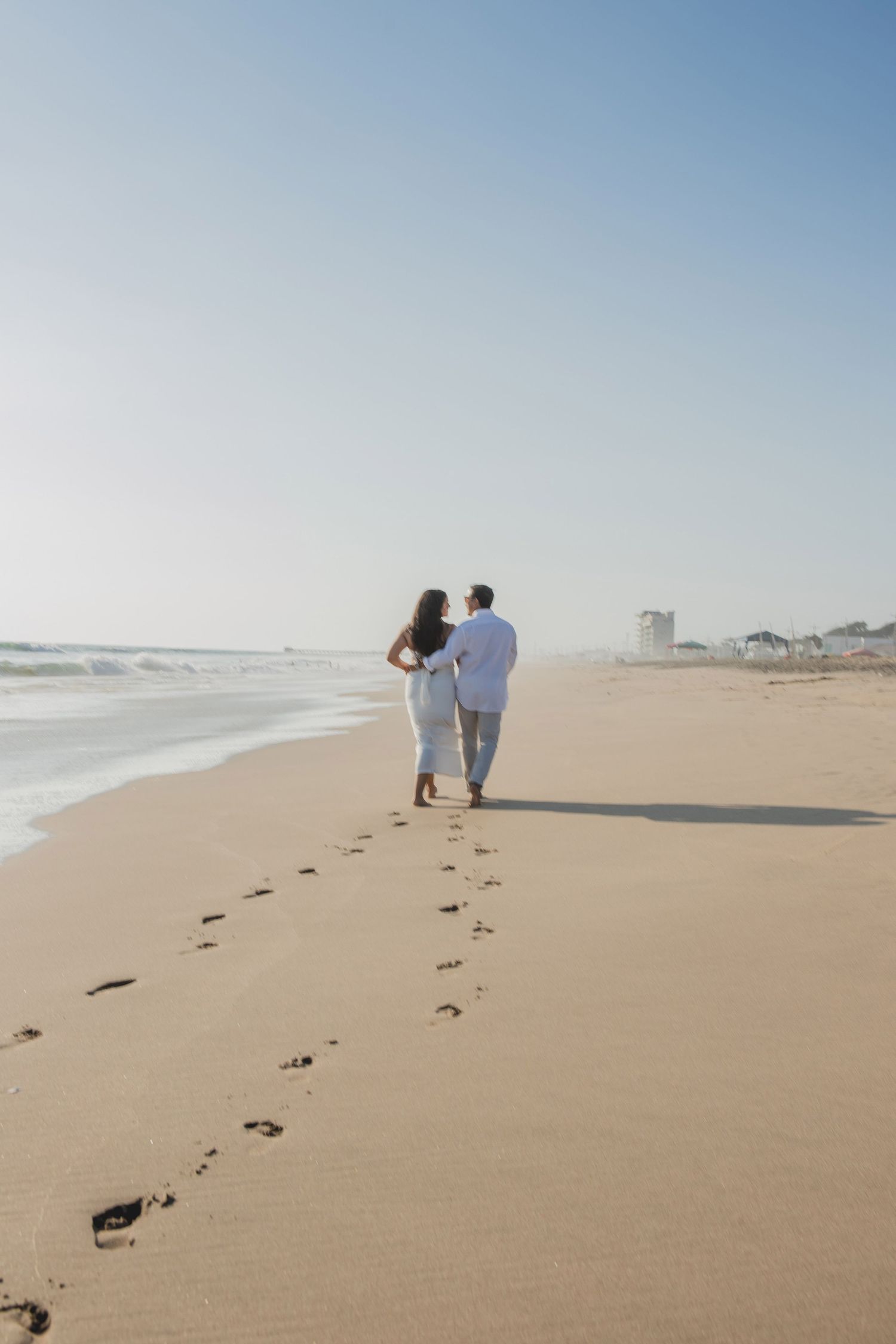 Pareja en la playa