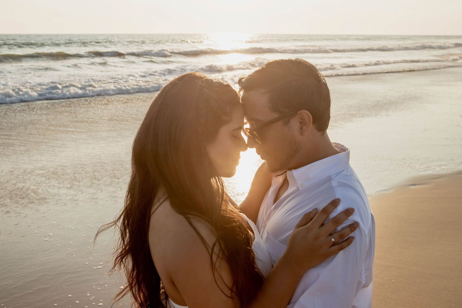 Pareja en la playa