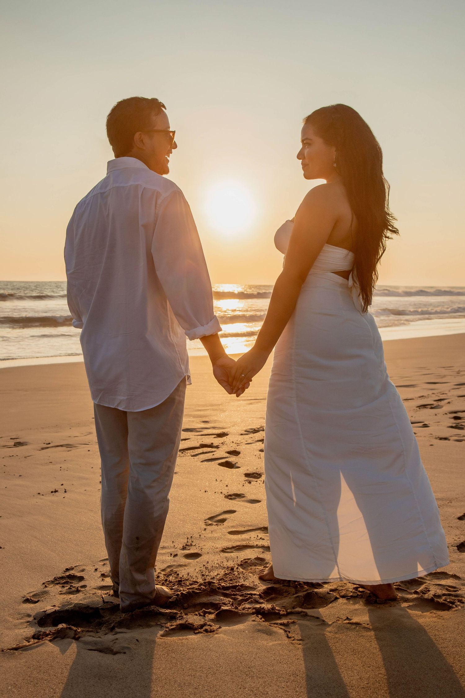 Pareja en la playa