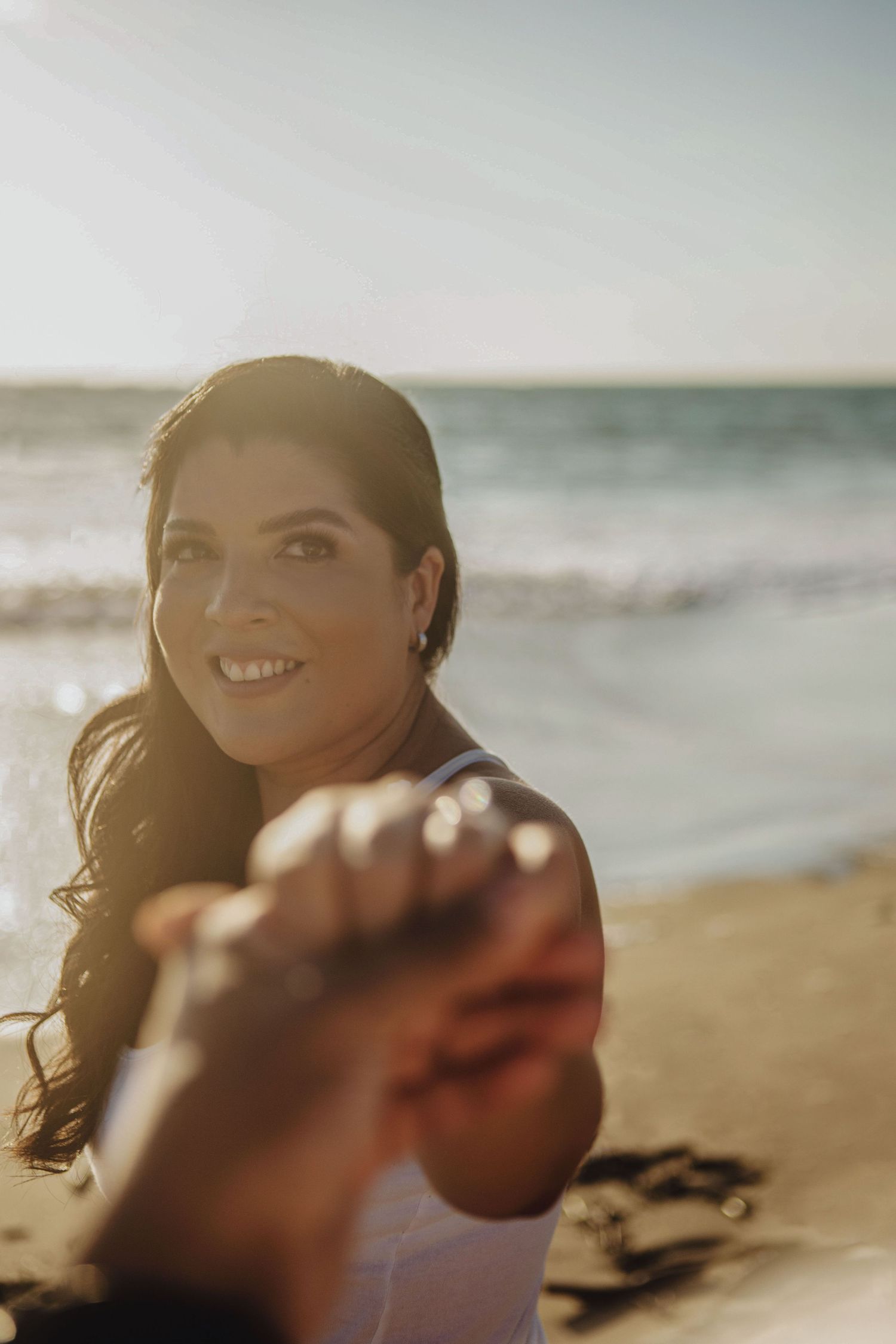 Pareja en la playa