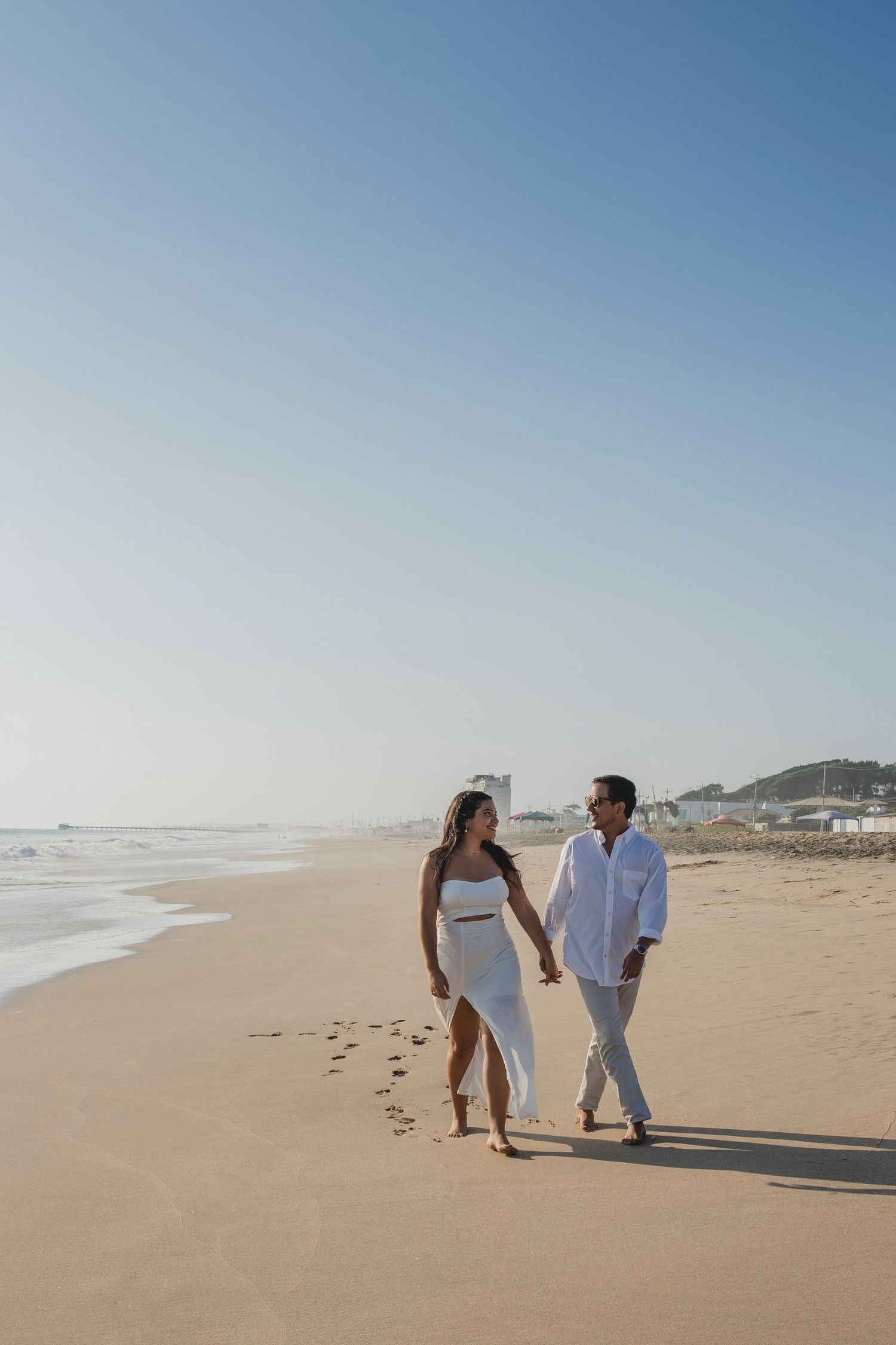 Pareja en la playa
