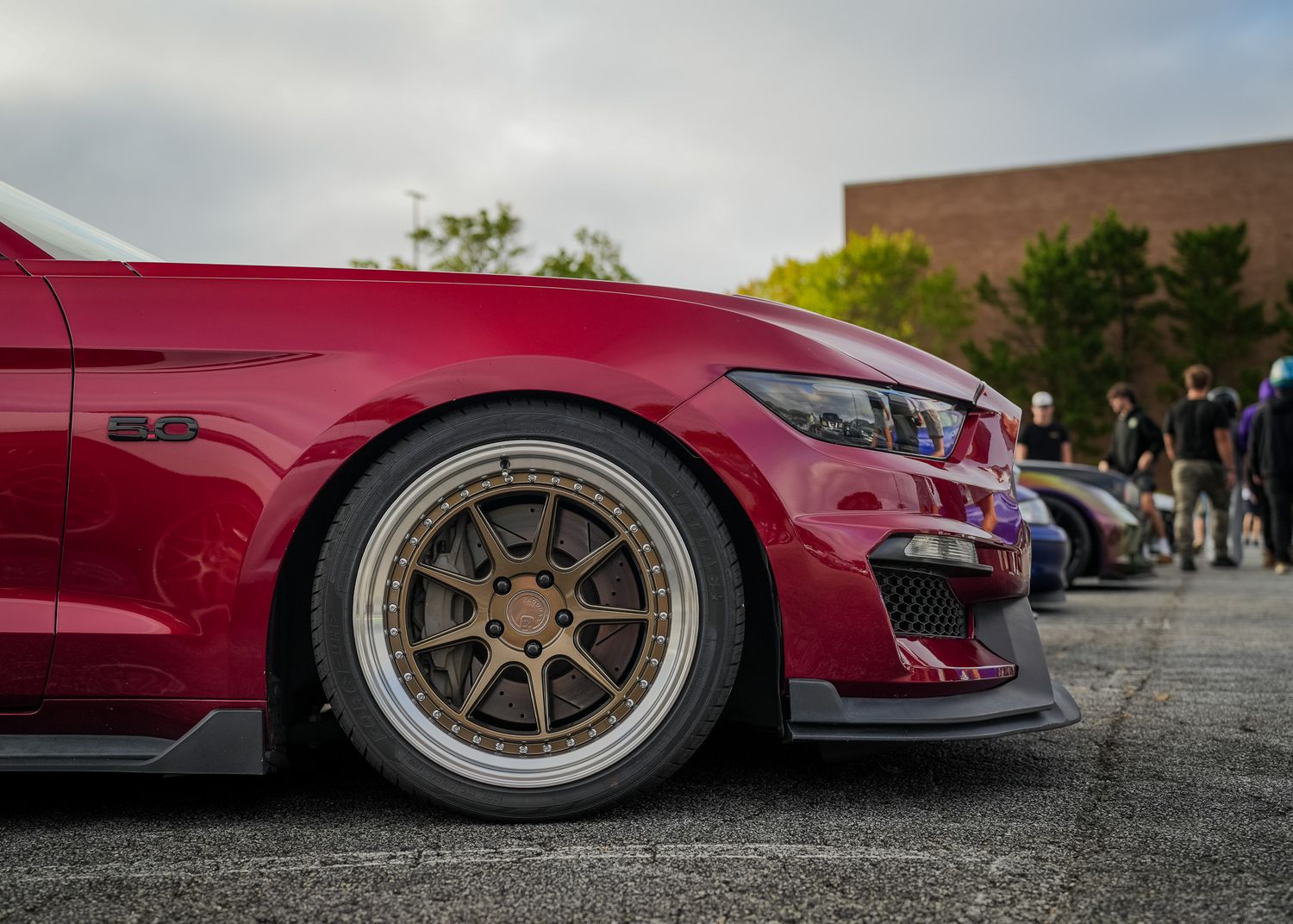 Red Mustang at Caffeine and Octane in Kennesaw