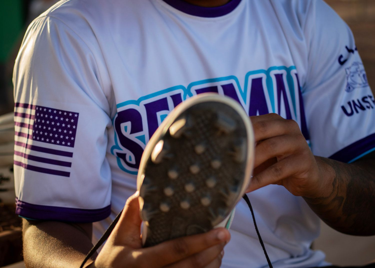 Baseball Sports Portrait with cleat