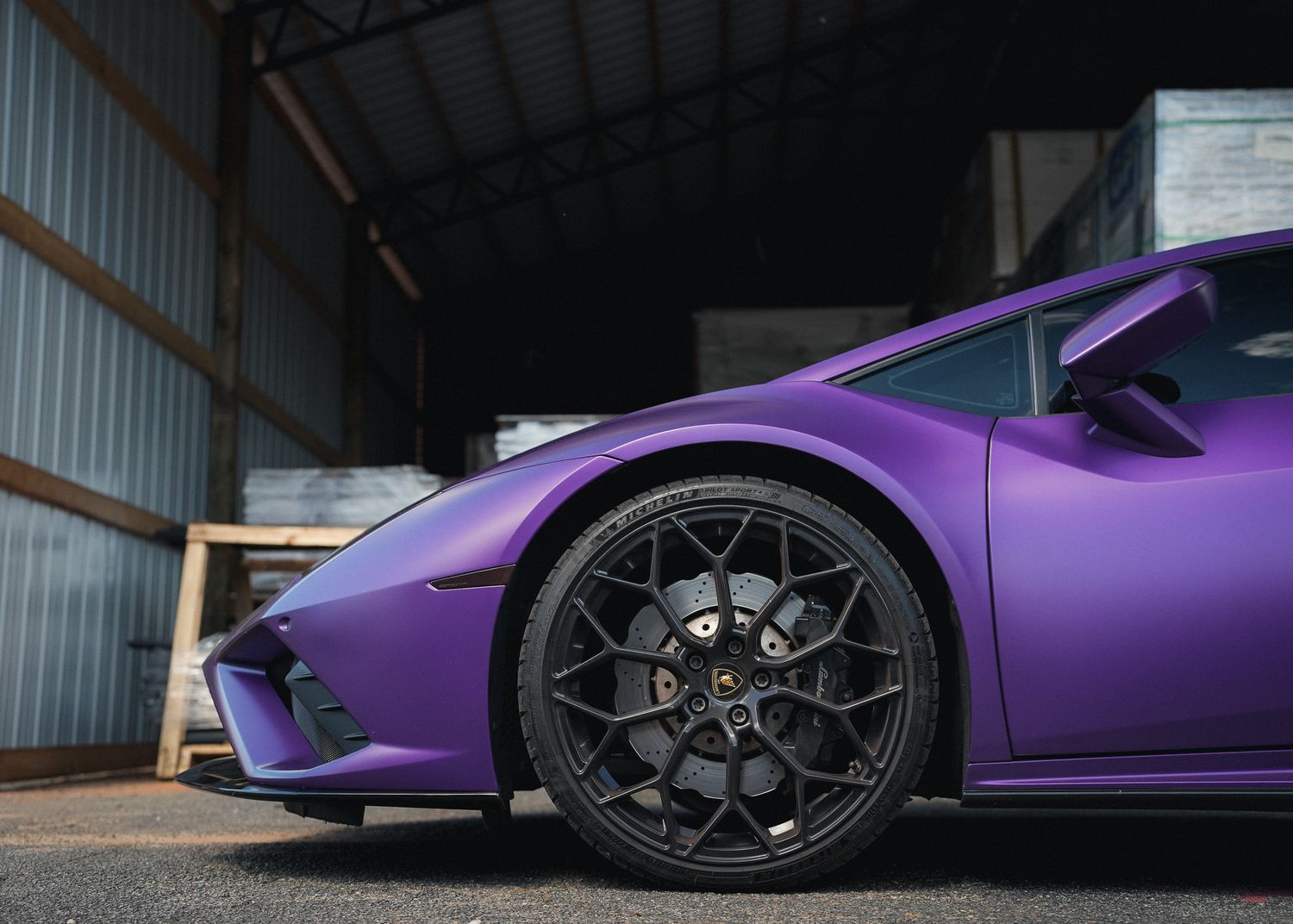 Purple Lamborghini Car Photography at GAS ATL car show
