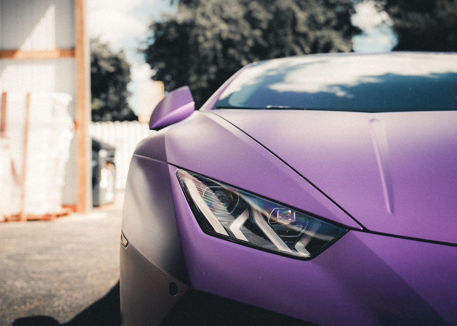 Purple Lamborghini Car Photography at GAS ATL car show