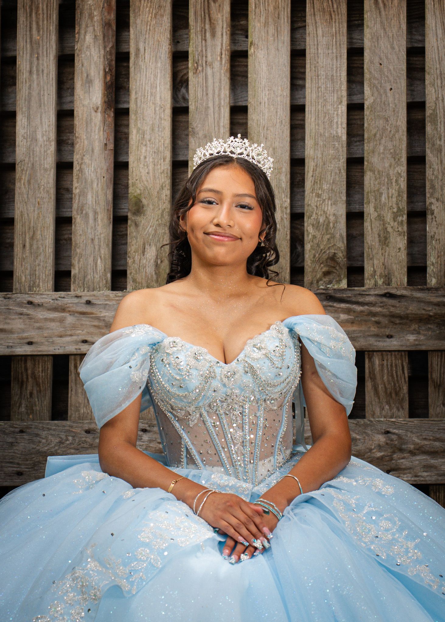 Quinceañera portraits taken at McDaniel's Farm in Duluth, Georgia