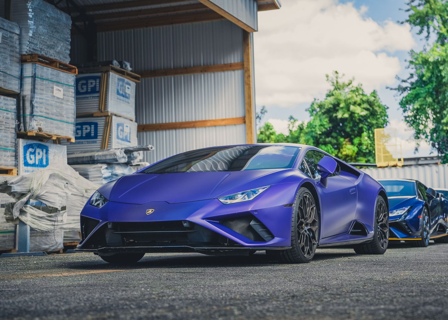 Purple Lamborghini Car Photography at GAS ATL car show