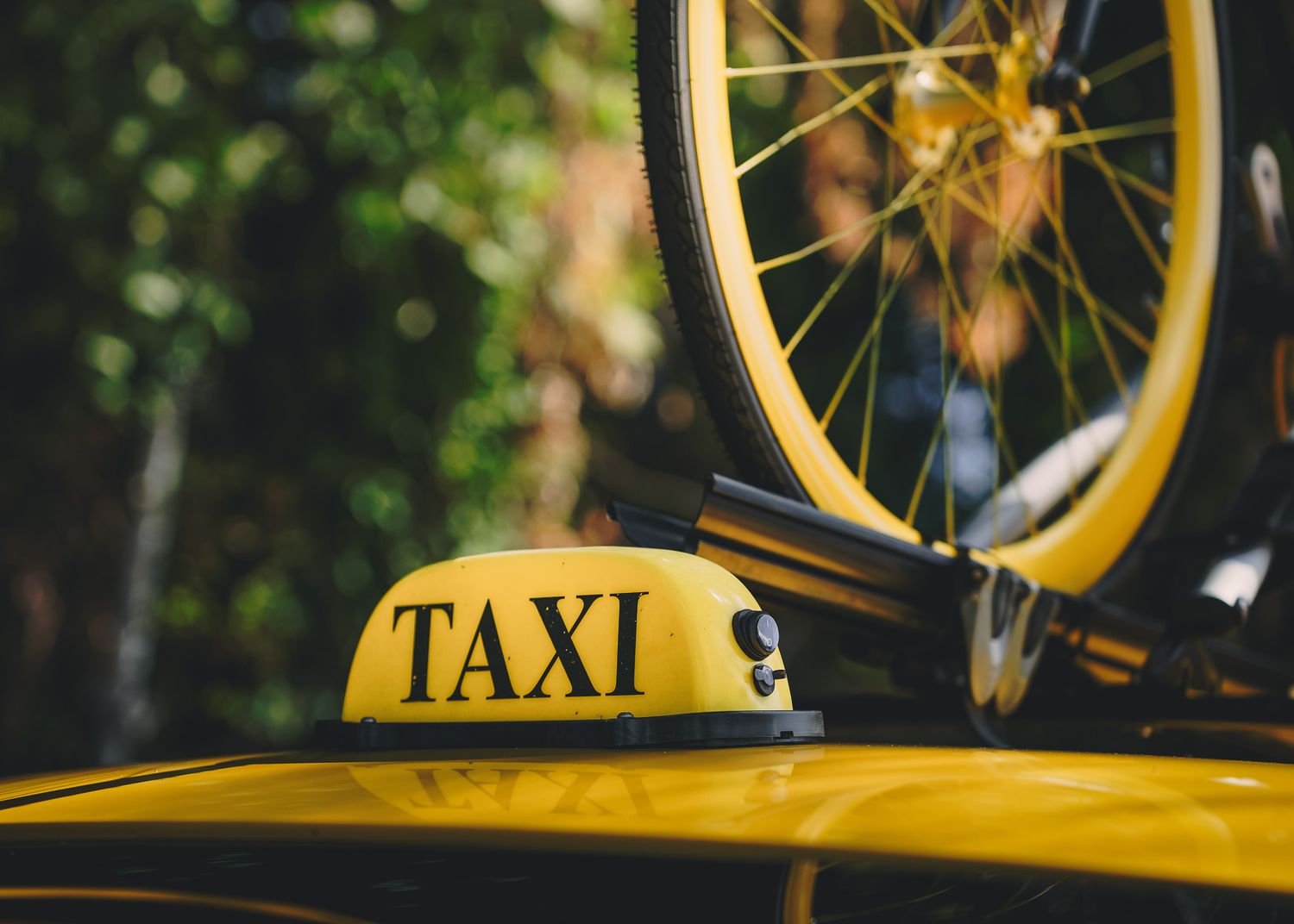 Yellow Taxi Car Photography at GAS ATL car show
