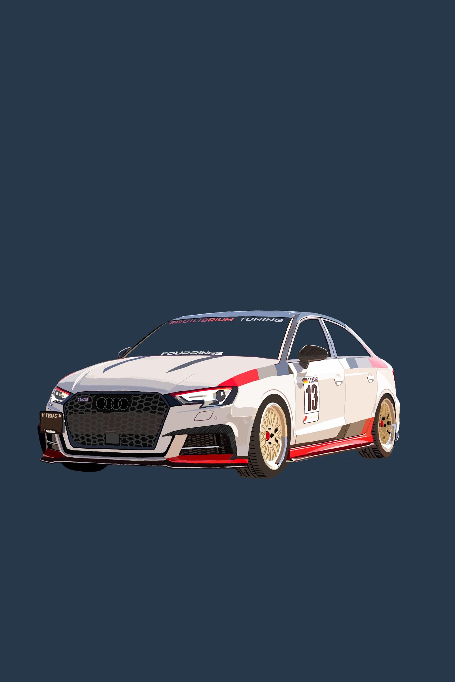 Digital Art commission of an Audi car