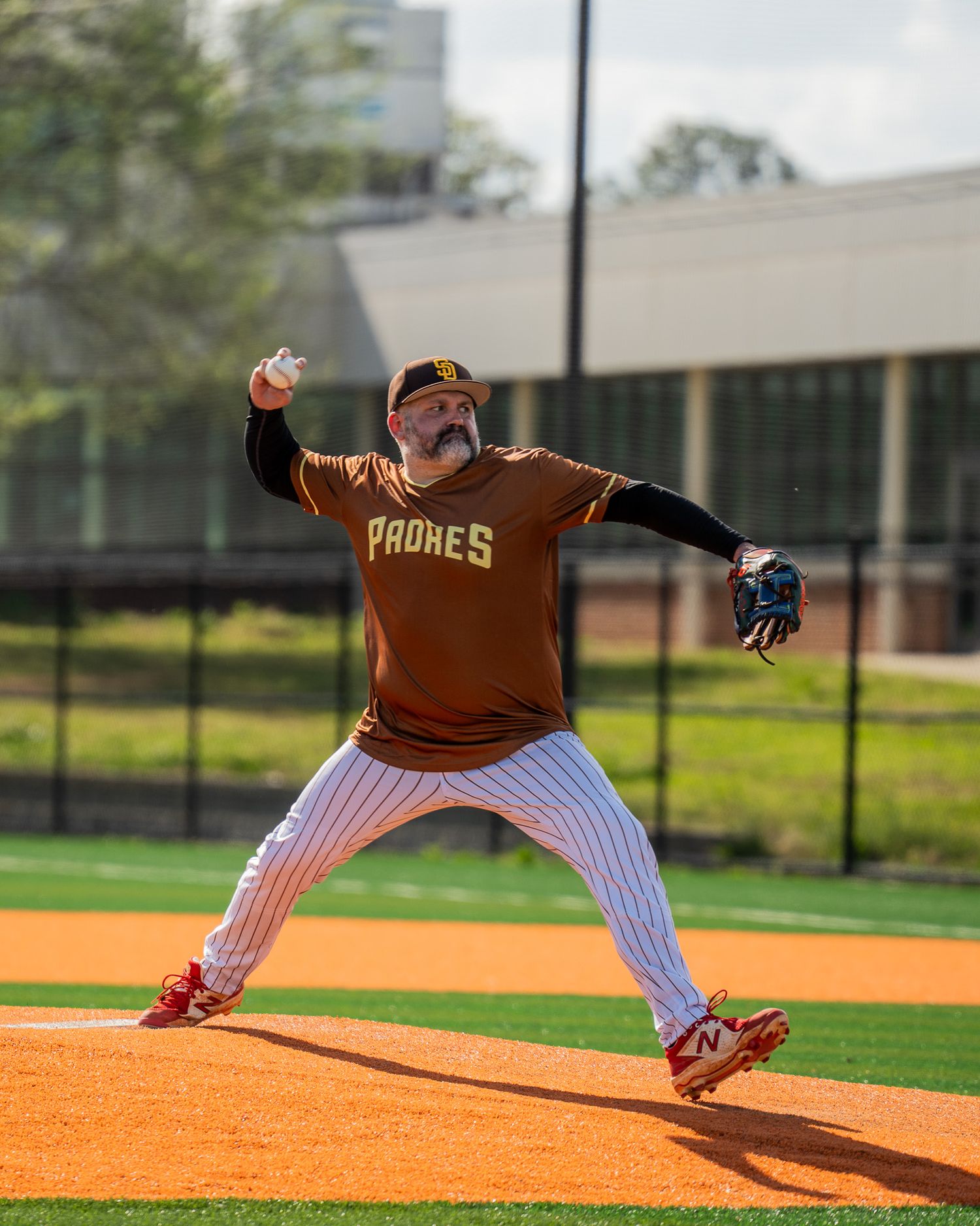 Baseball Sports Portrait action shot of Atlanta Men's Padres team