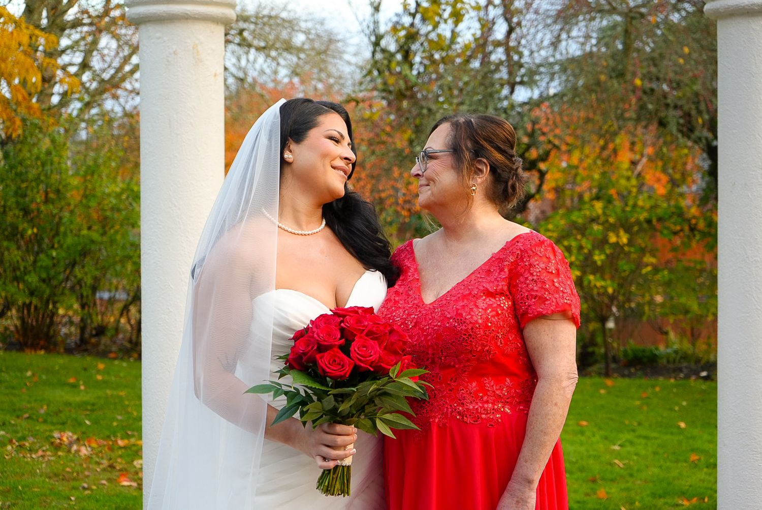 family photos at a wedding