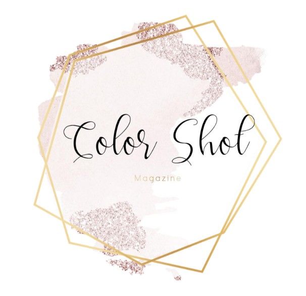 Elegant gold geometric frames with glitter texture on light pink background for color shot magazine or wedding design.