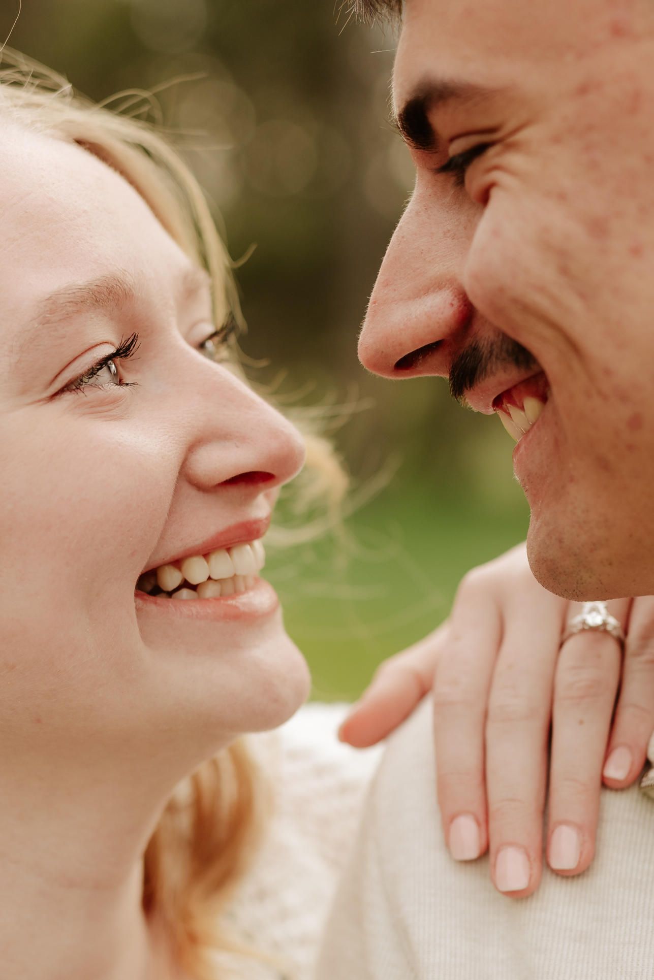 Engagement photography at Pioneers Park in Lincoln, NE. Romantic outdoor session with natural light, perfect for Nebraska couples