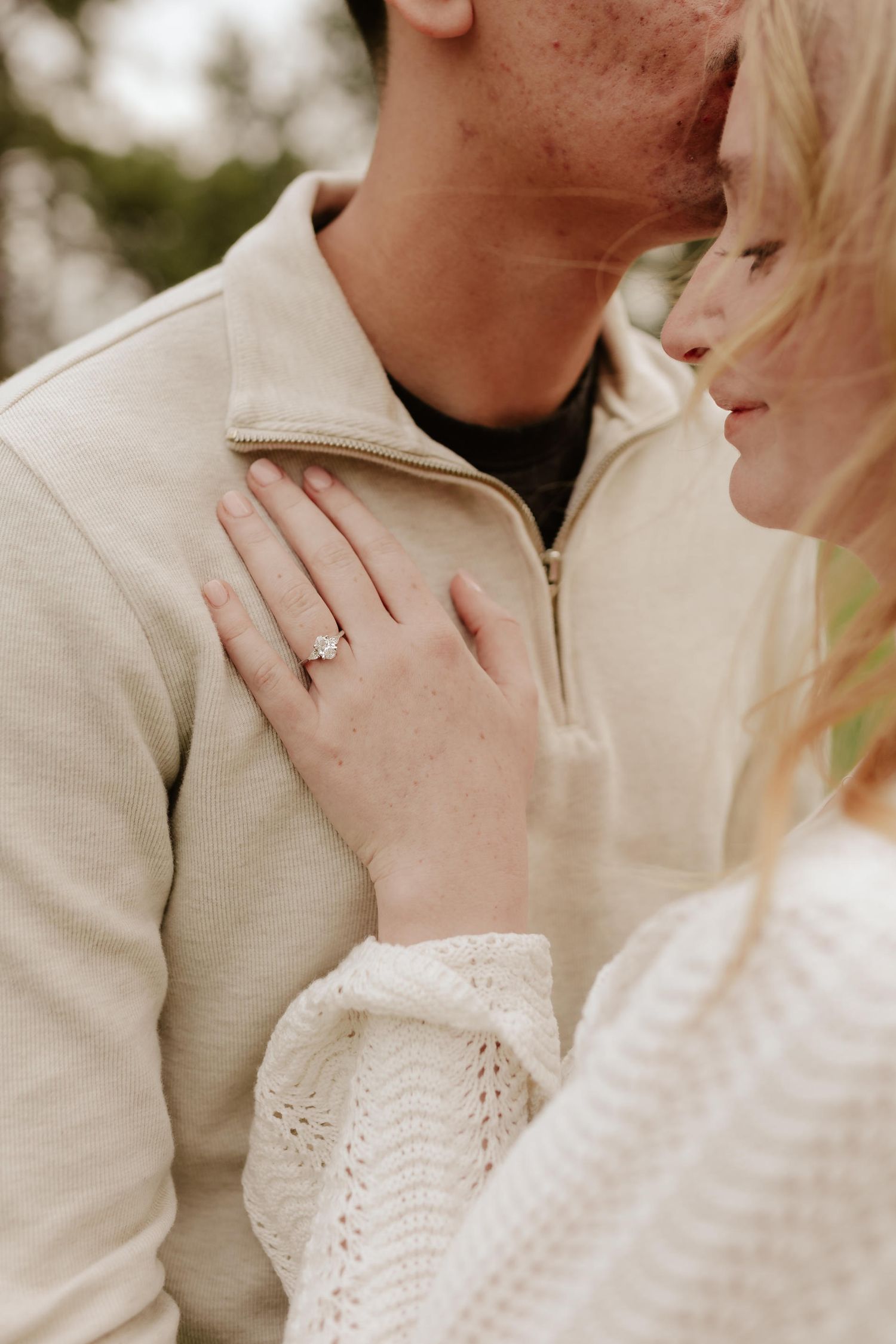 Engagement photography at Pioneers Park in Lincoln, NE. Romantic outdoor session with natural light, perfect for Nebraska couples