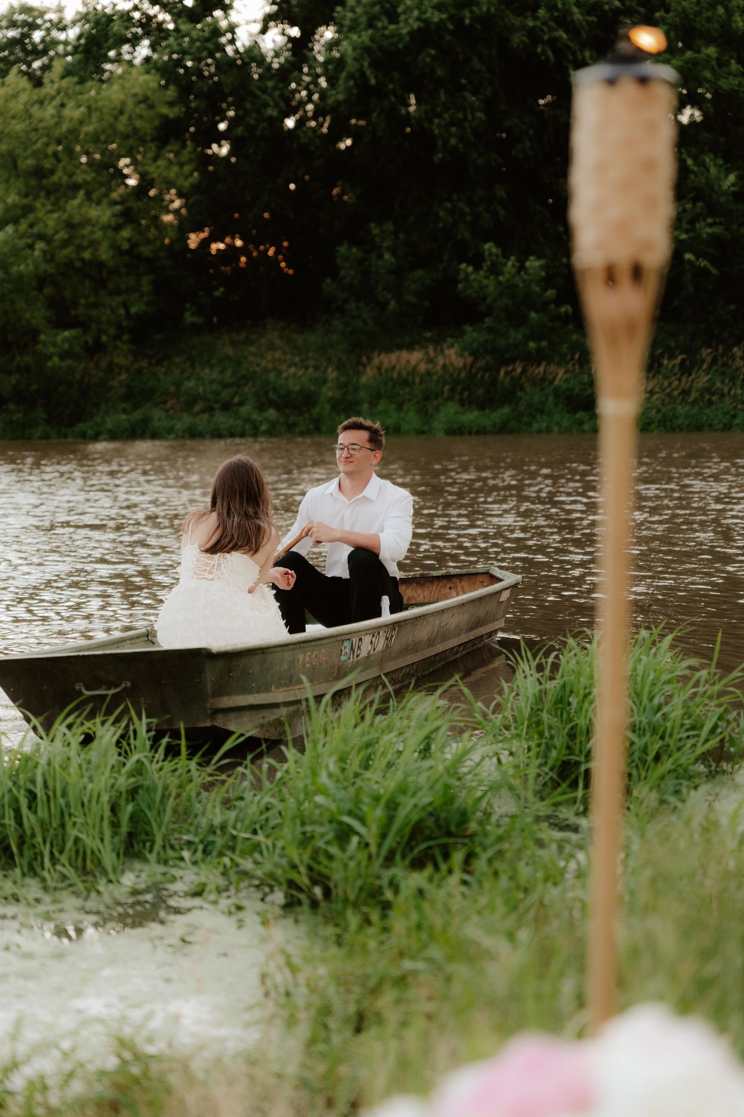 Sunset proposal photos at pond in lincoln nebraska, lincoln nebraska engagement photographer, proposal photo ideas
