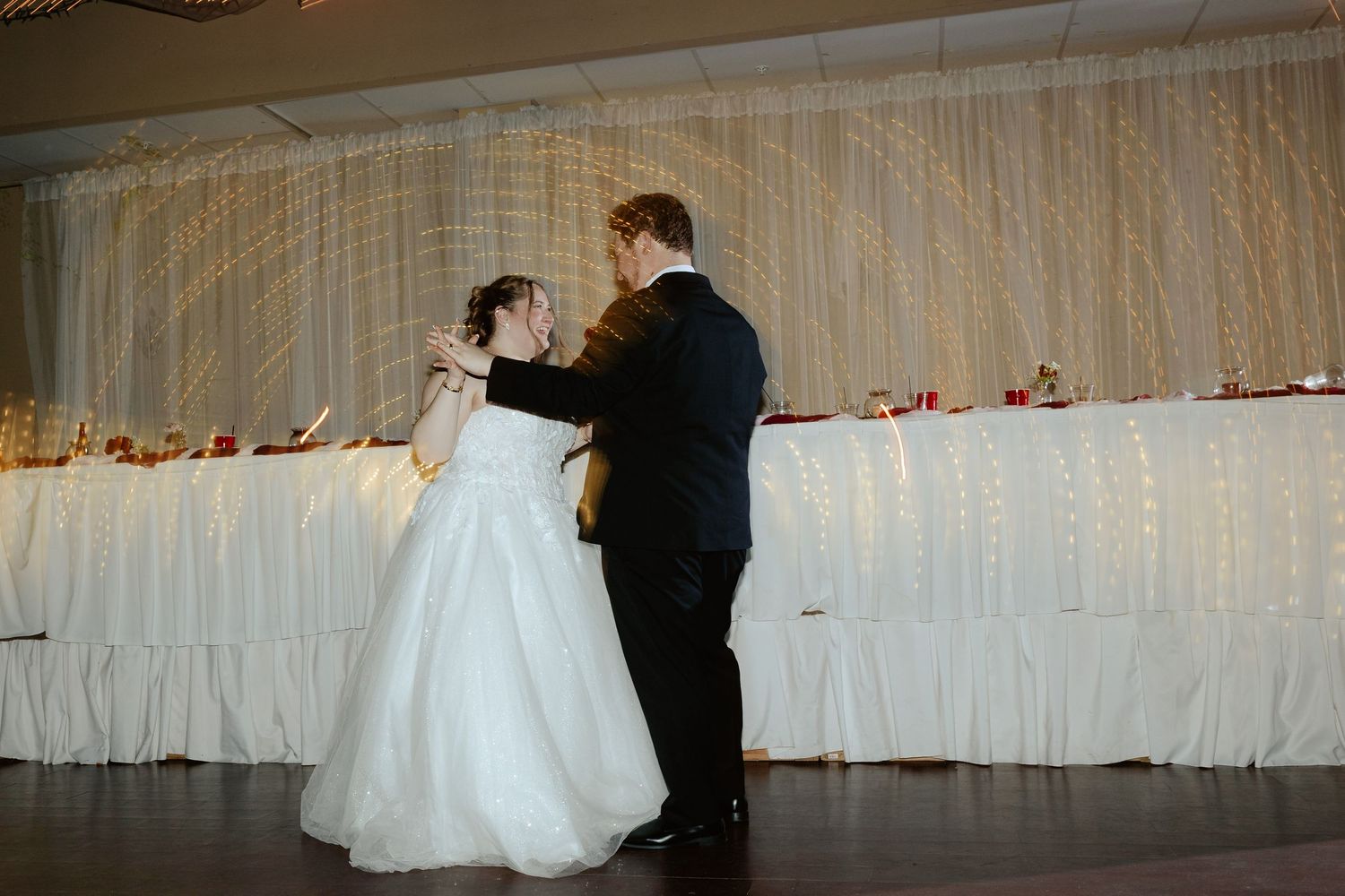 Wedding reception at Park Centers Banquet Hall in Lincoln, Nebraska.