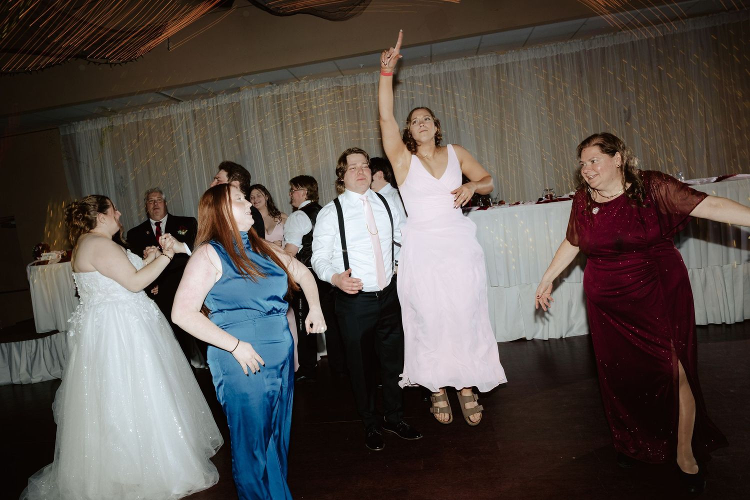 Wedding reception at Park Centers Banquet Hall in Lincoln, Nebraska.