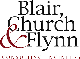 Professional engineering consulting firm logo in red and black serif typography.