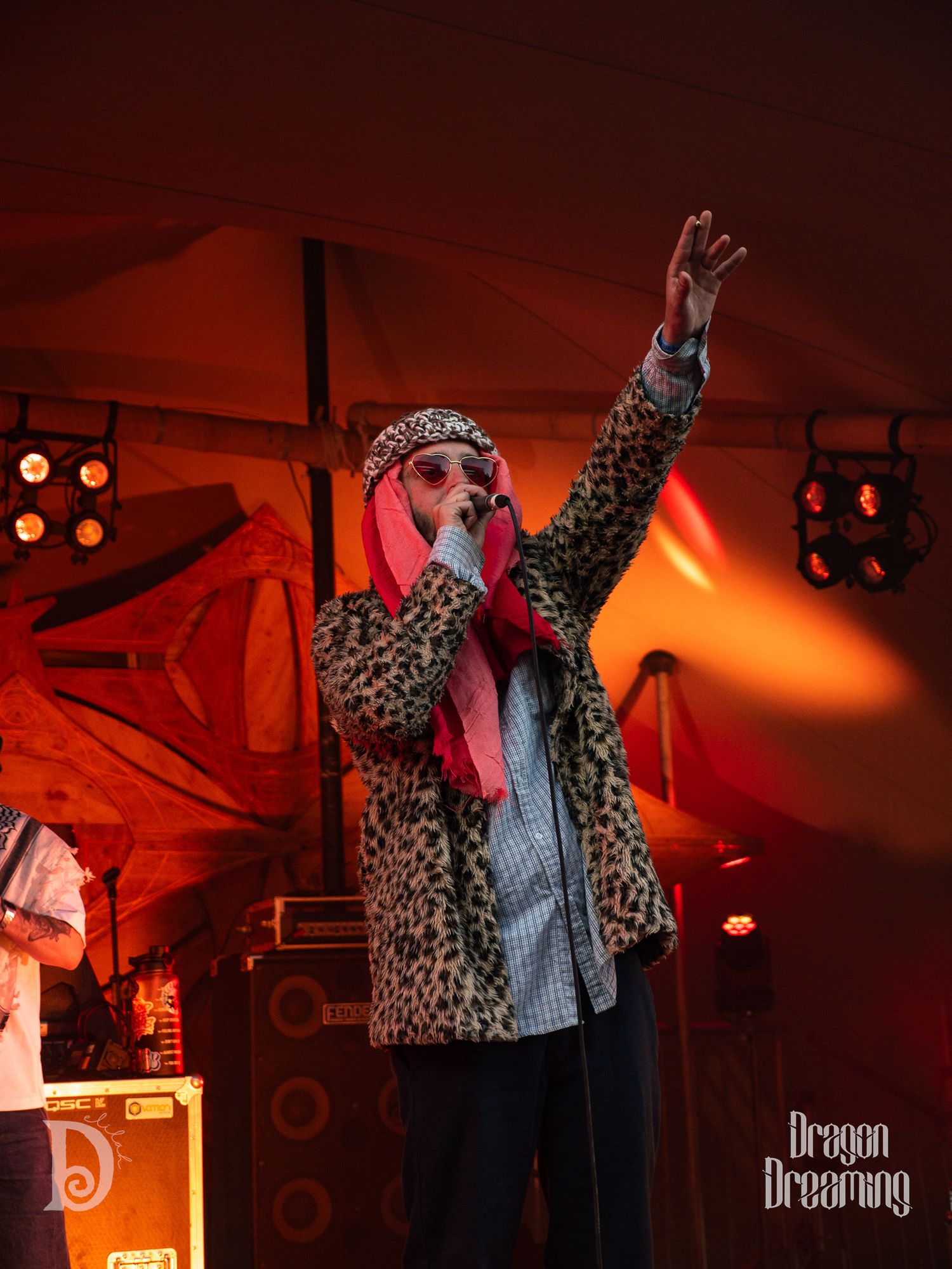 Man performing, singing and rapping
