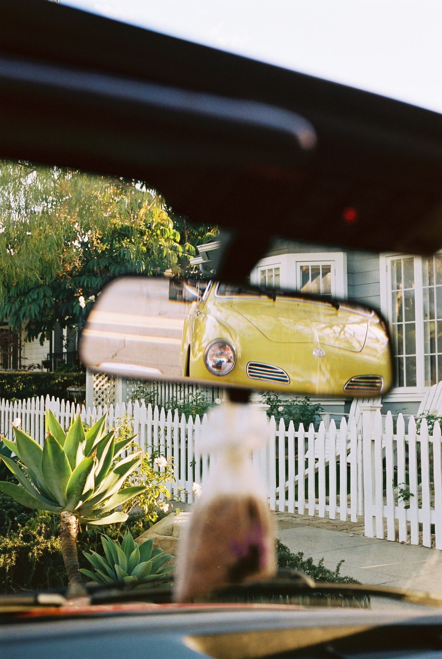Cool car in the rearview