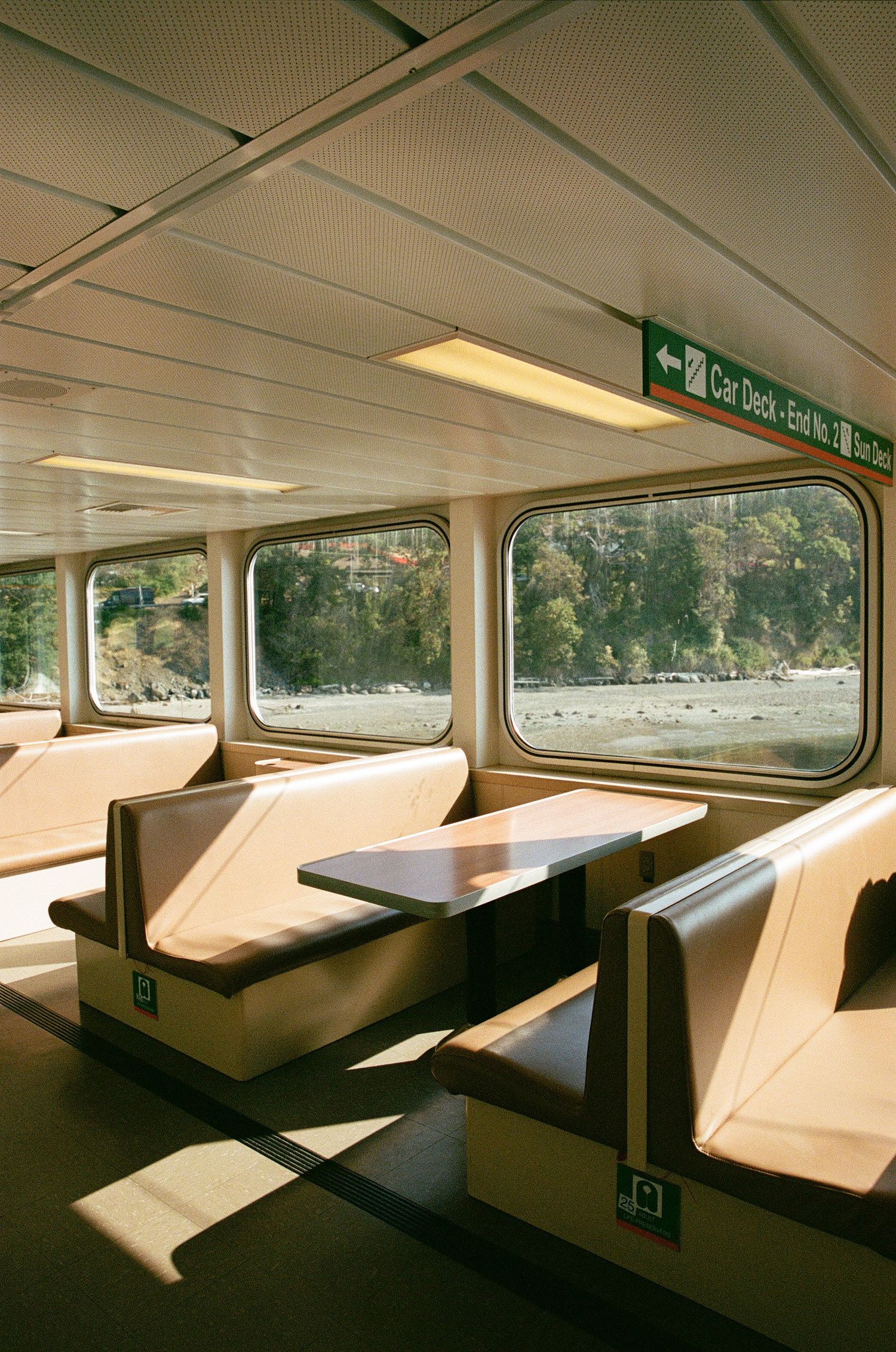 Washington State Ferry upon island arrival