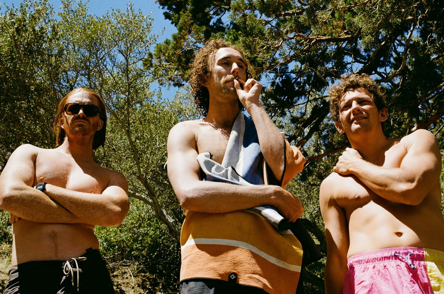 Three pals in the mountains