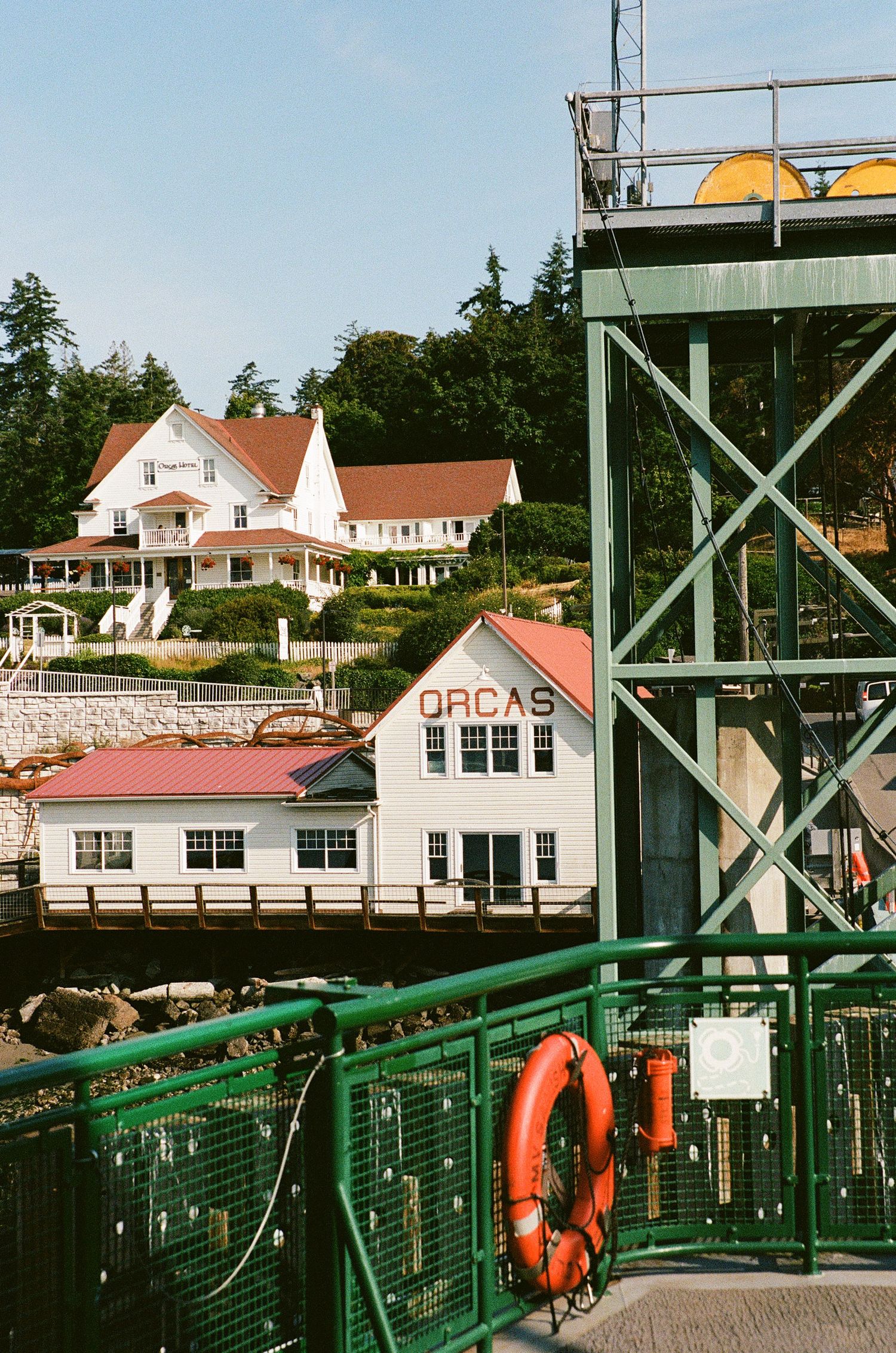 Orcas Island Ferry welcome sign