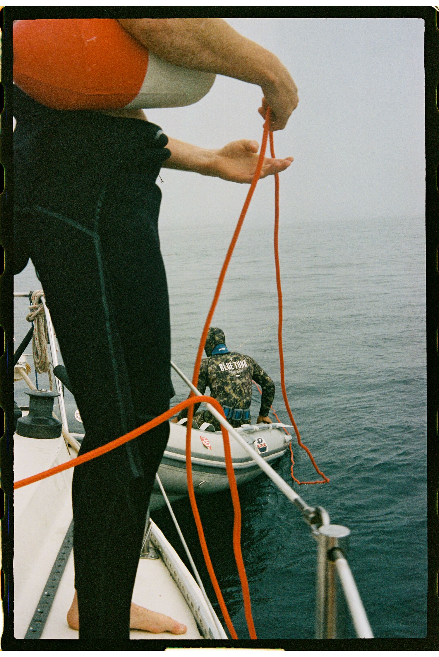 Getting ready for a dive