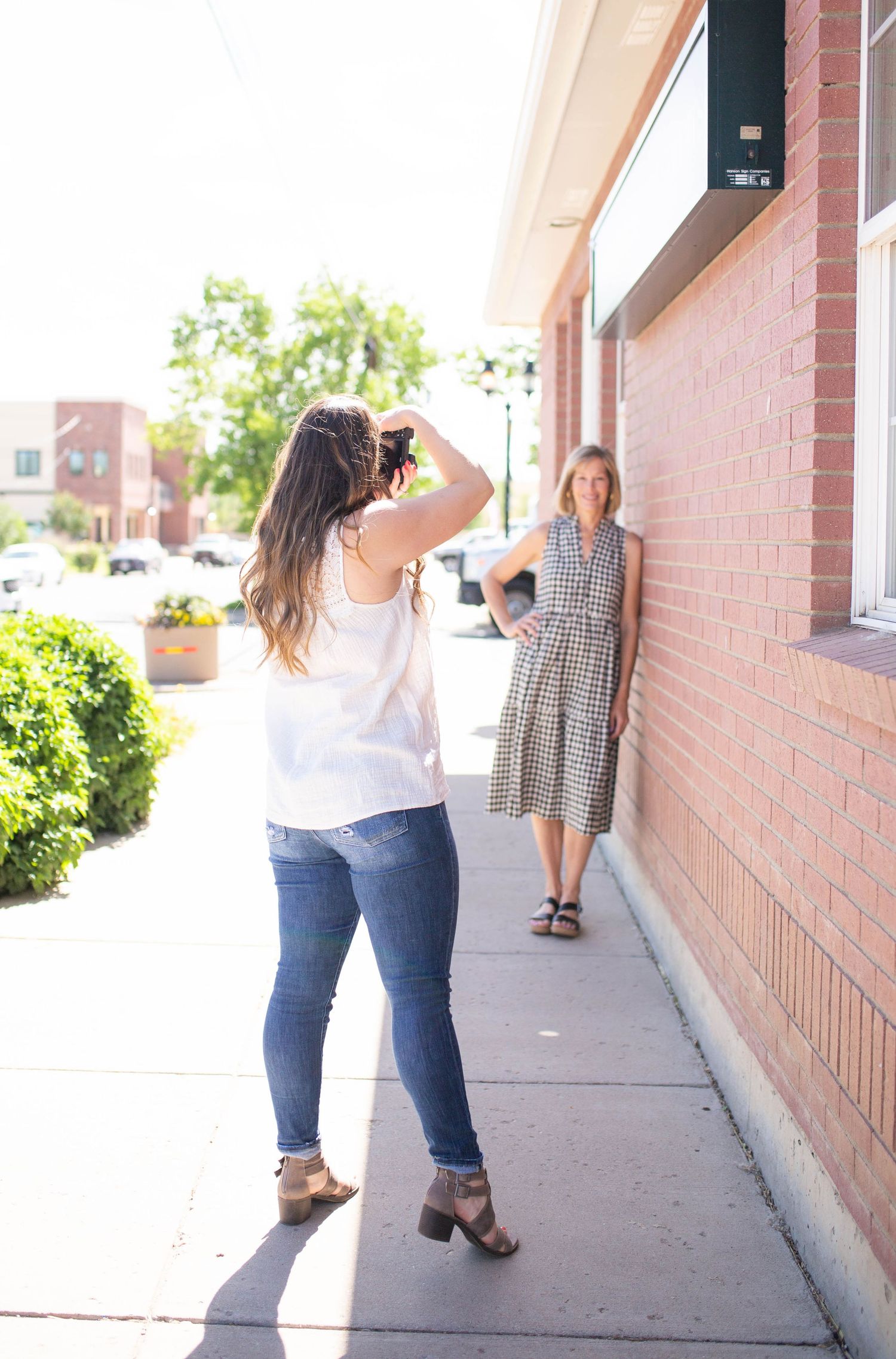 Branding by Bre team member photographing small business owner for website and digital marketing content in Northern Colorado.