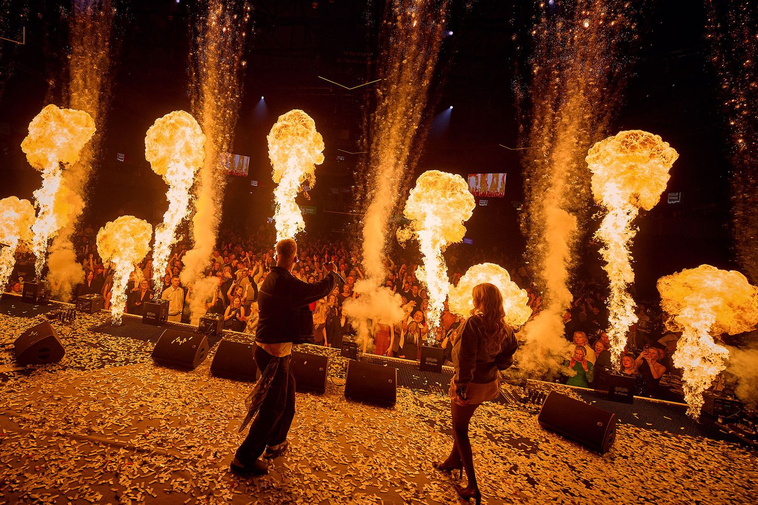 pyrotechnics, SFX, flames, Nublu
