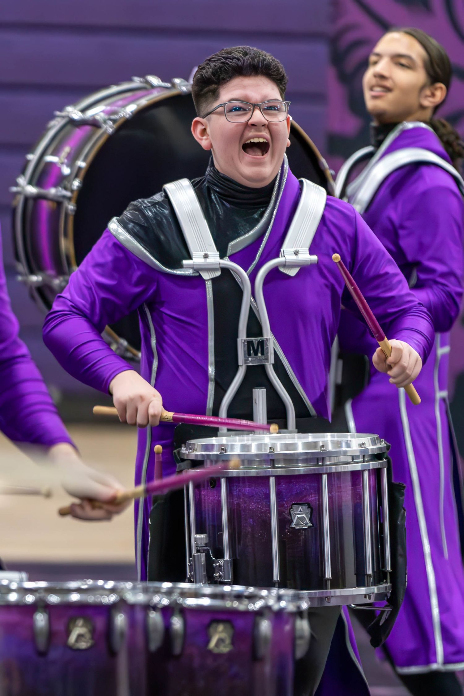 Papillion La Vista South Titan indoor percussion performing at WGI Bellevue