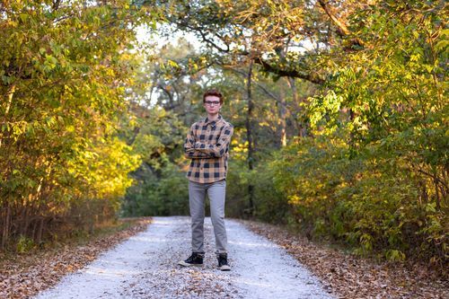 Senior photos Papillion Fall colors