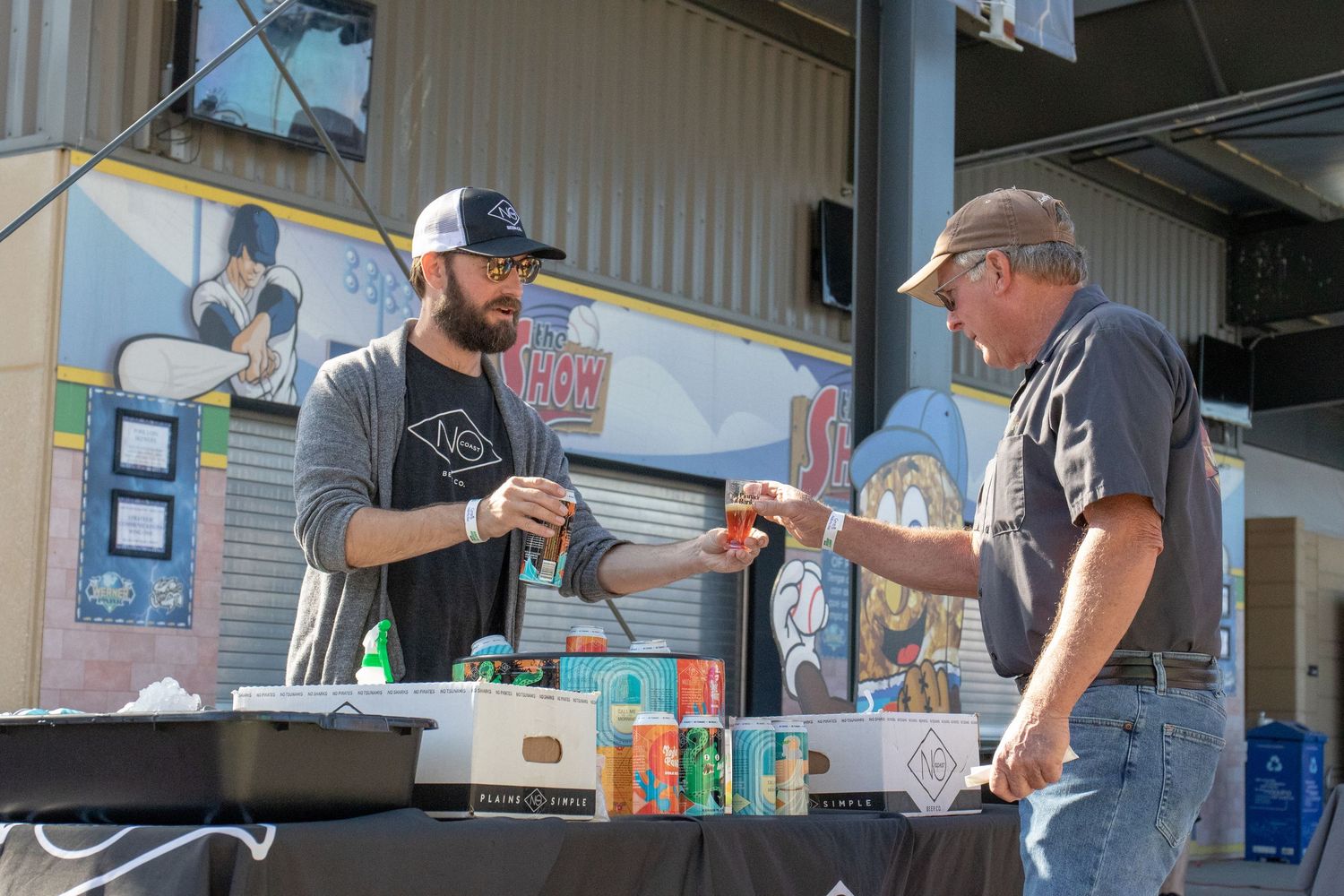 getting drinks during hops for harmony