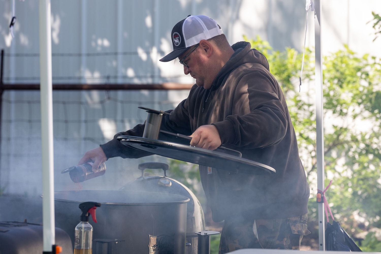 smoking pork during smoke your butt off bbq
