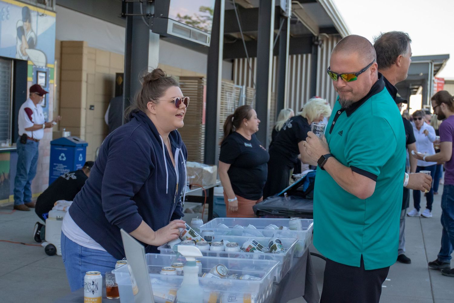 getting drinks during hops for harmony