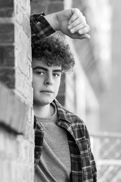 Senior photos Papillion Black and white