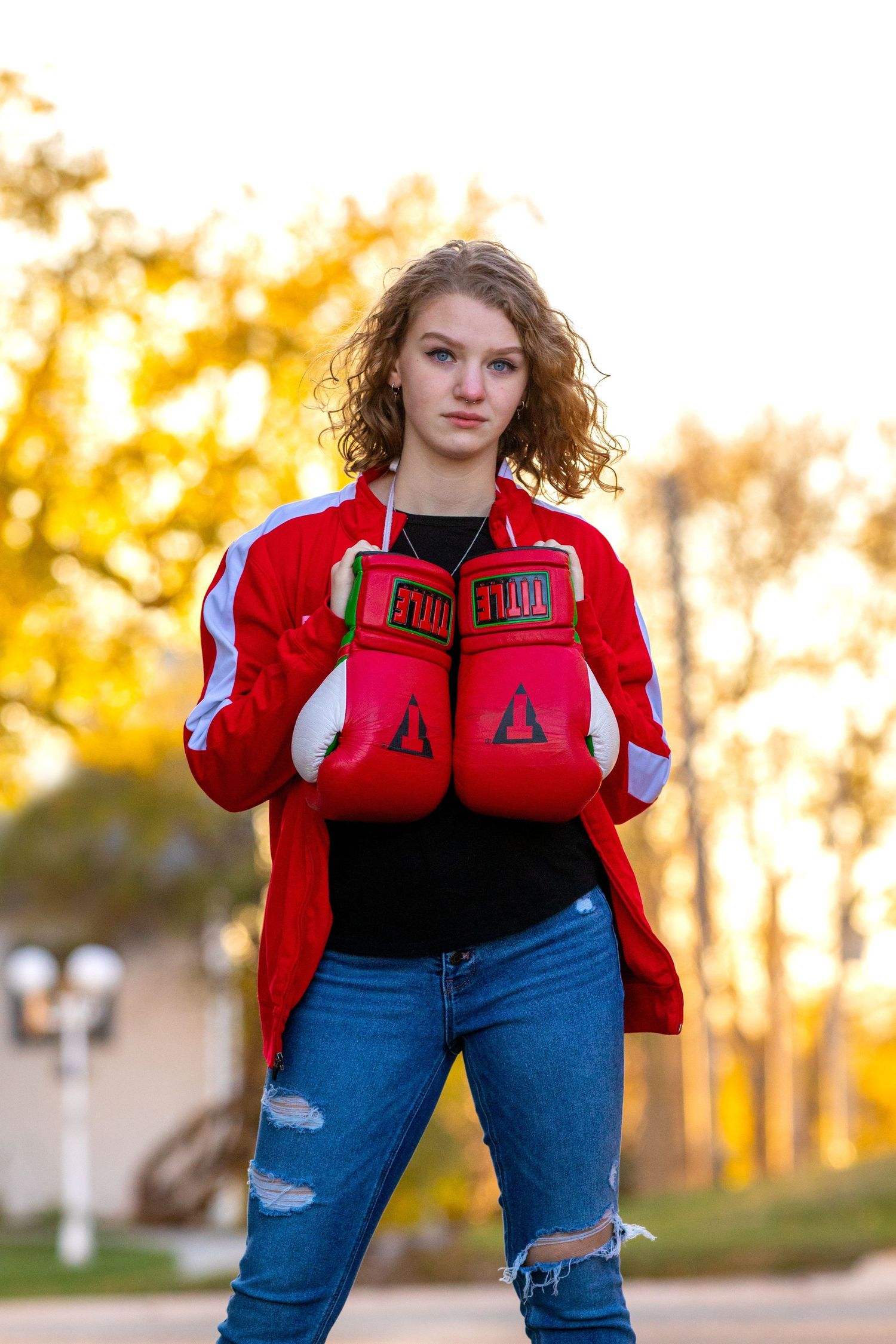Senior photos Papillion Boxing papillion ne