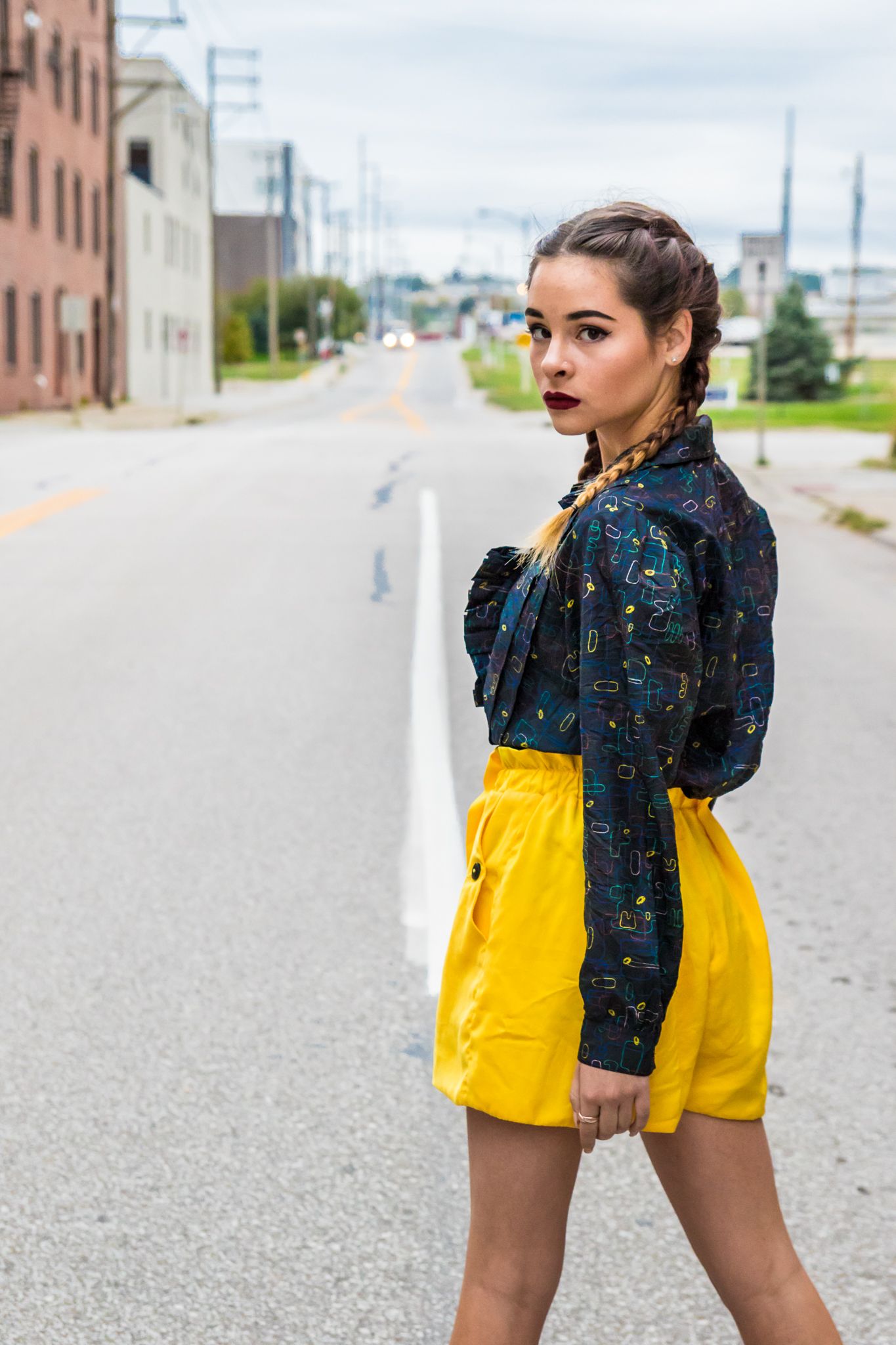 urban sassy senior portrait photography