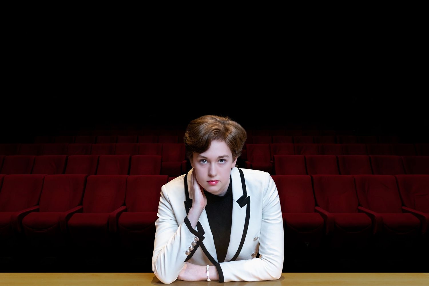 senior portrait of high school theater student