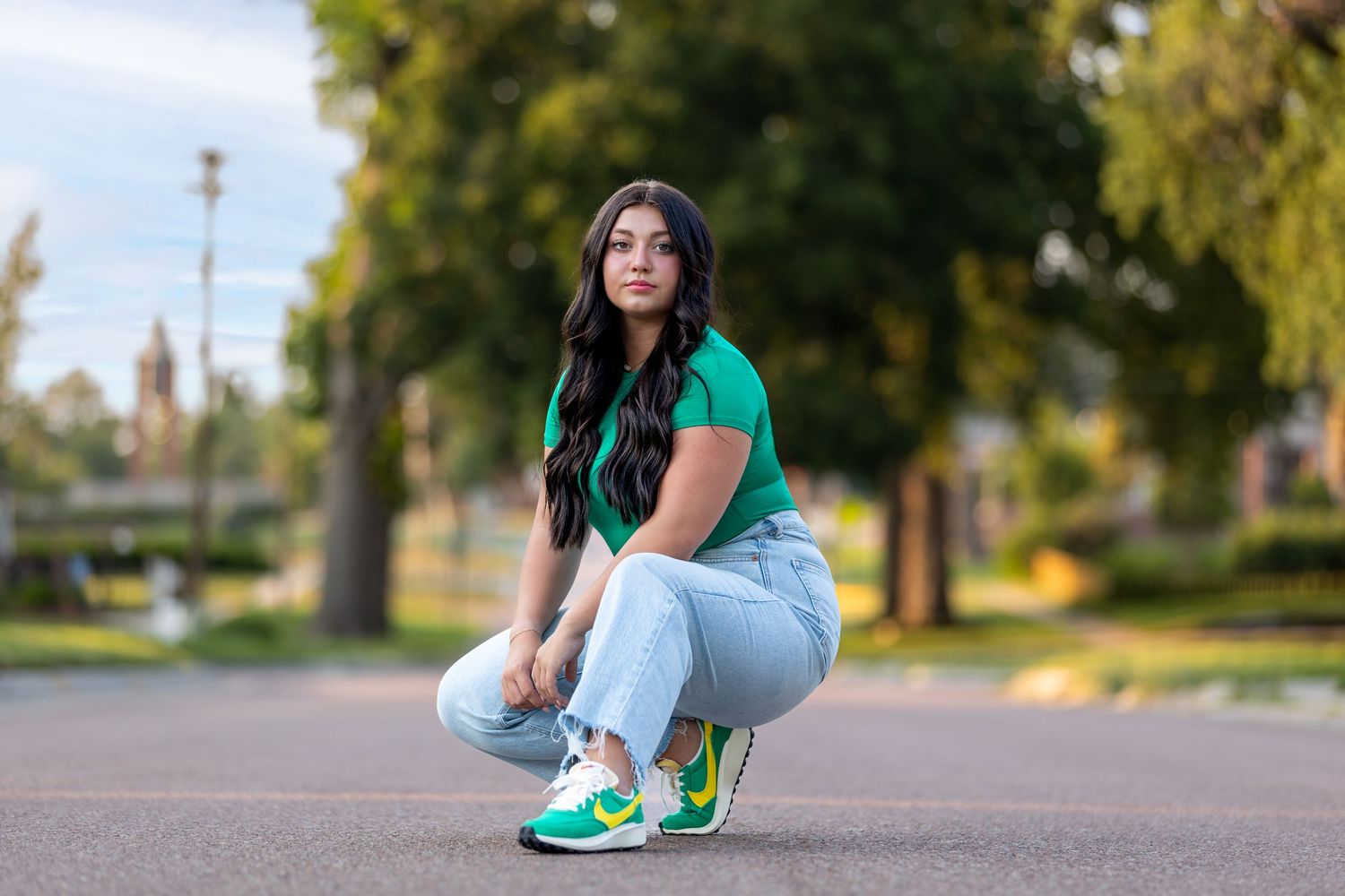 Senior photos downtown Papillion photography by Wilson