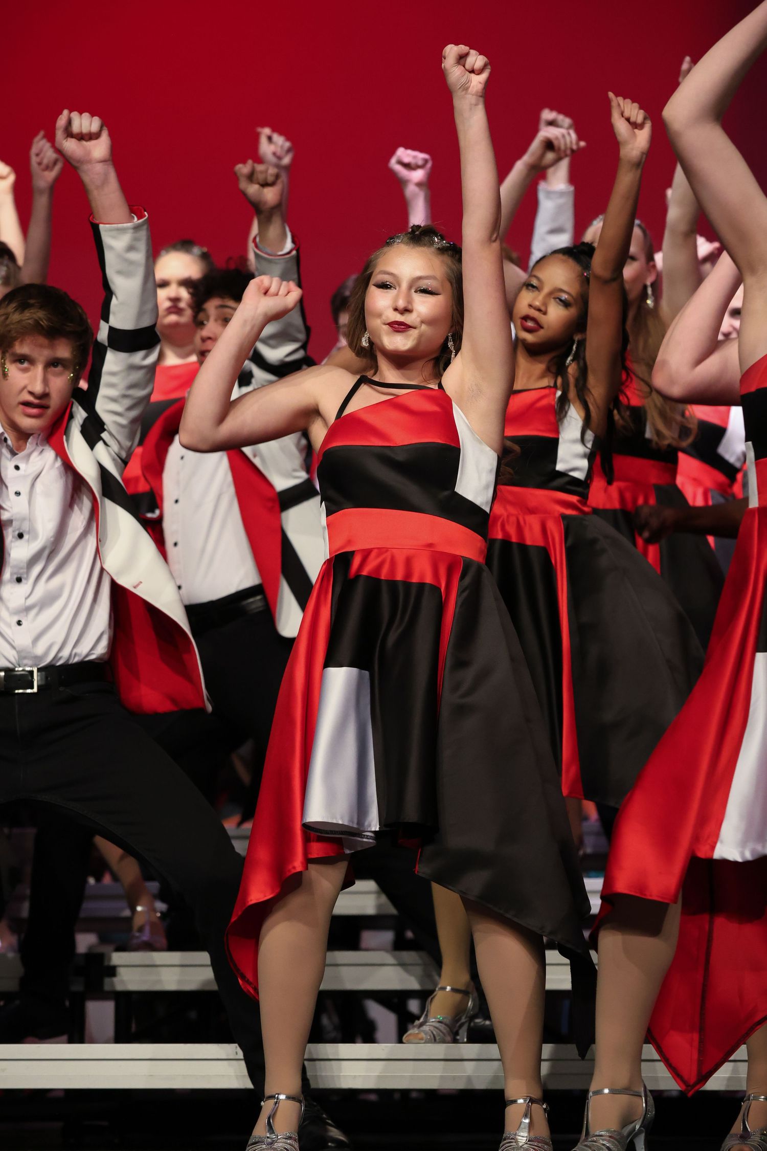 Titanium show choir member performing during STC
