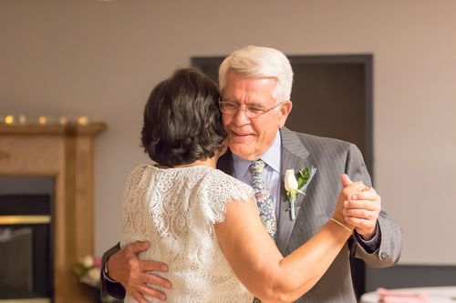 dancing during 50th wedding anniversary party